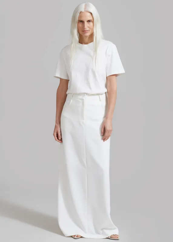 Malvo Long Pencil Skirt - White made by Frankie Shop