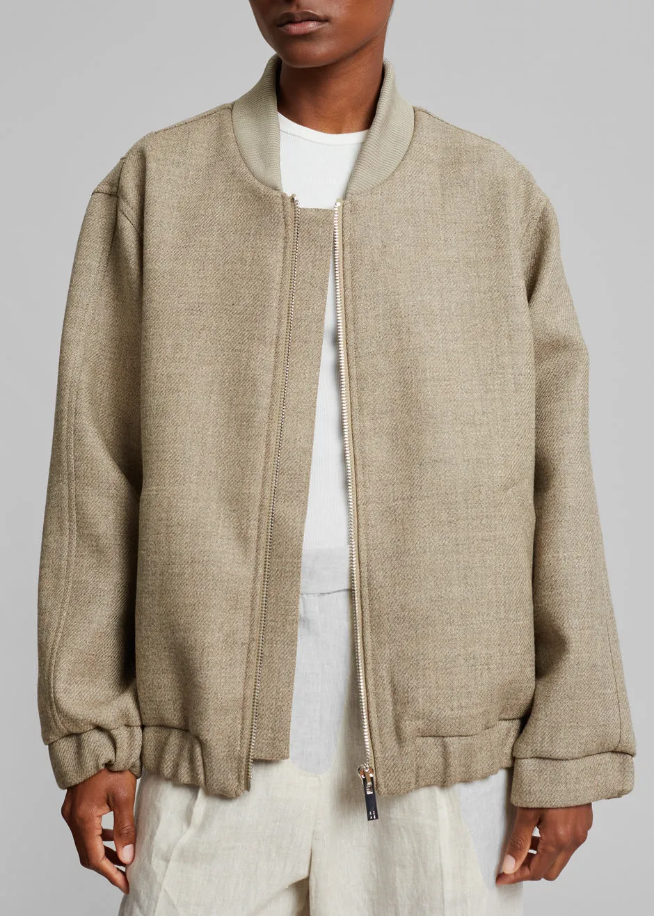 Róhe Jim Unisex Jacket - Hazelnut Melange sold by Frankie Shop product image thumbnail 3