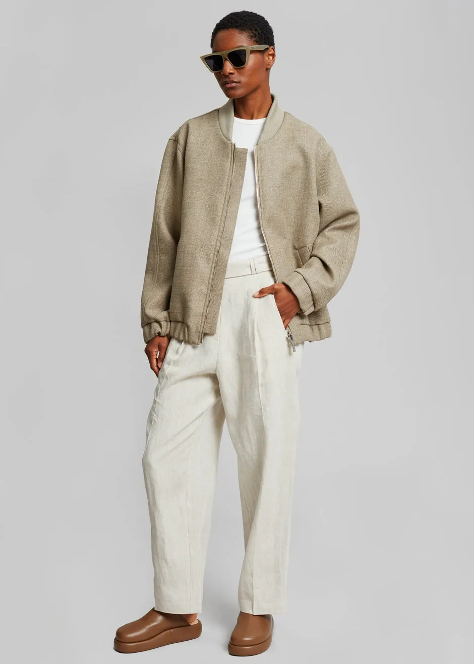 Róhe Jim Unisex Jacket - Hazelnut Melange sold by Frankie Shop