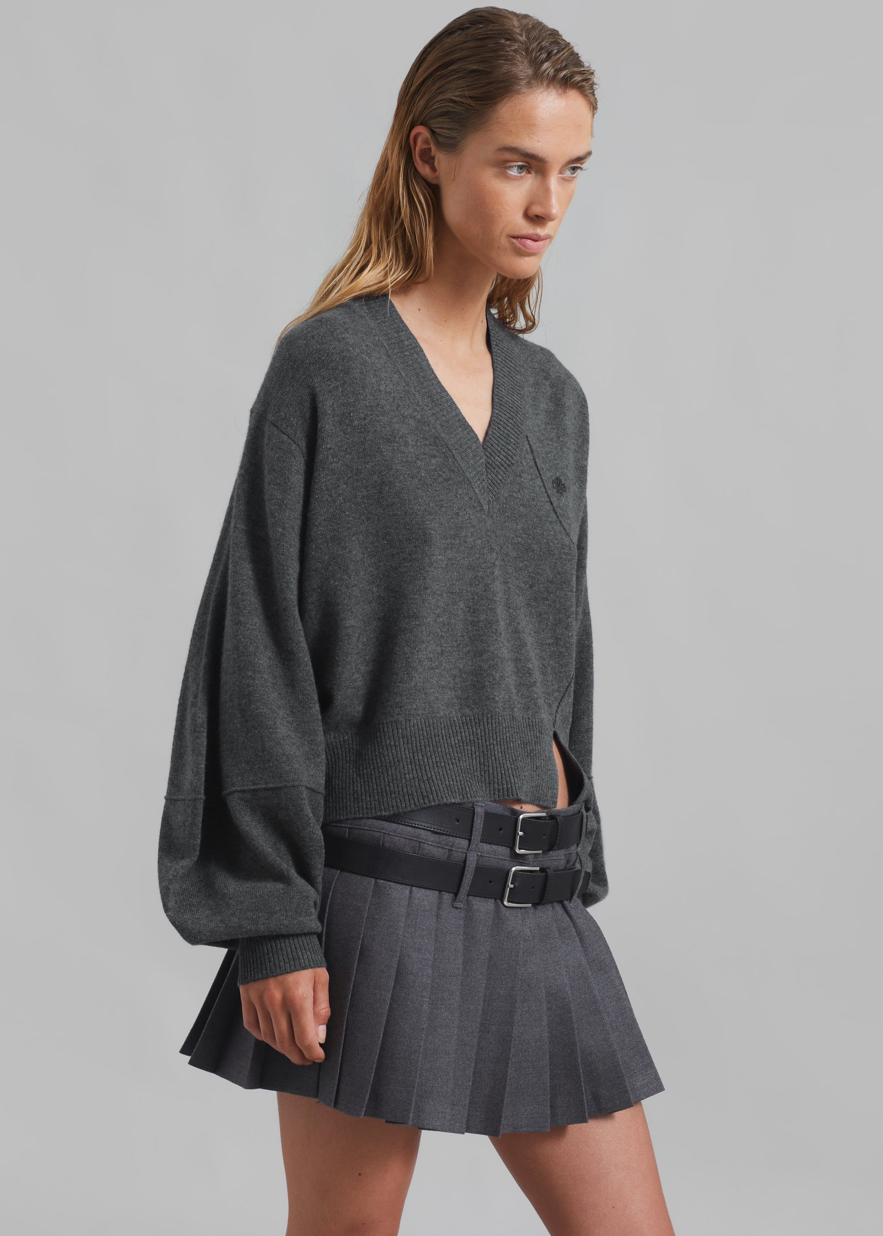 The Garment Como Man Sweater - Grey Melange sold by Frankie Shop product image thumbnail 4