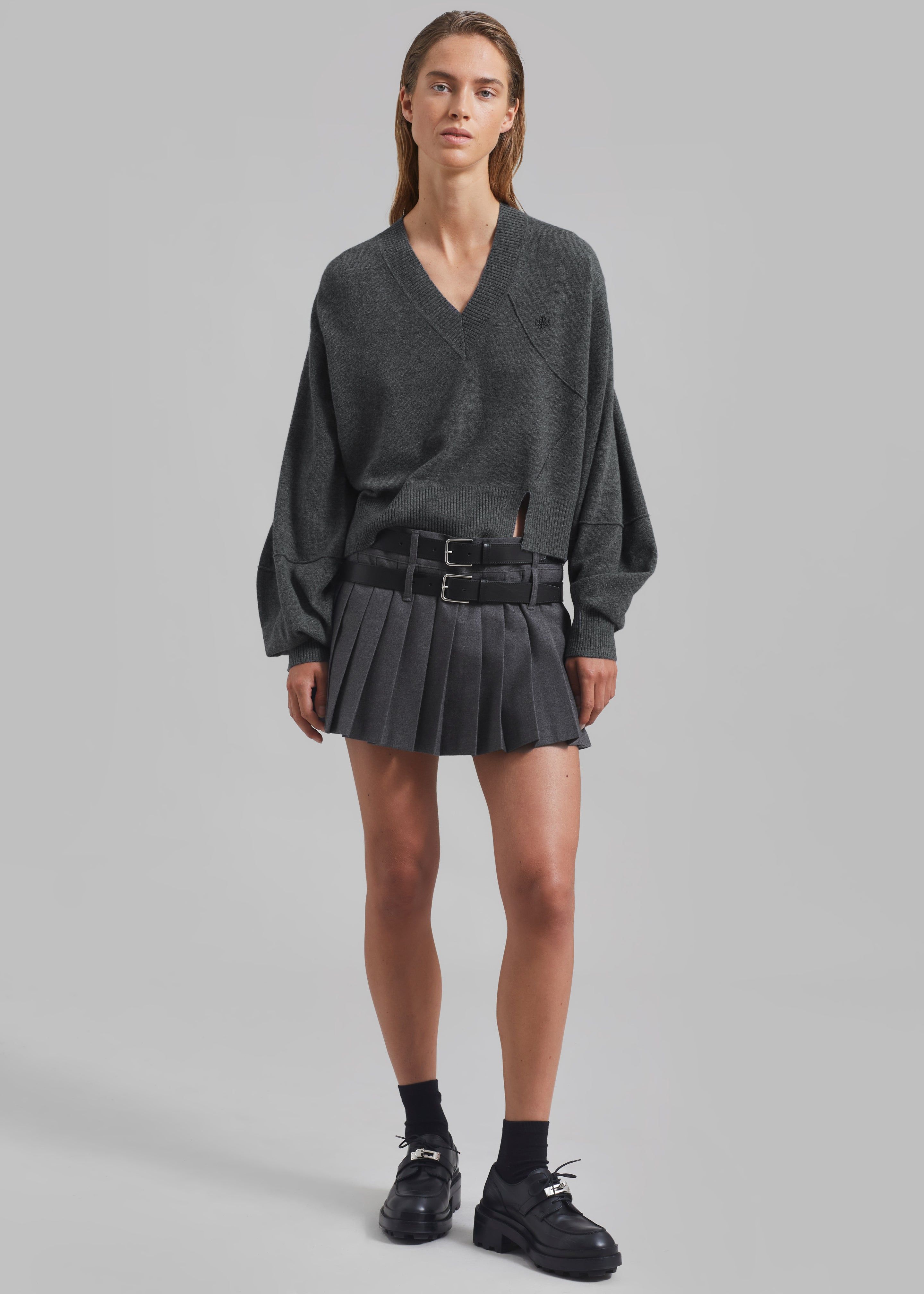 The Garment Como Man Sweater - Grey Melange sold by Frankie Shop product image thumbnail 2
