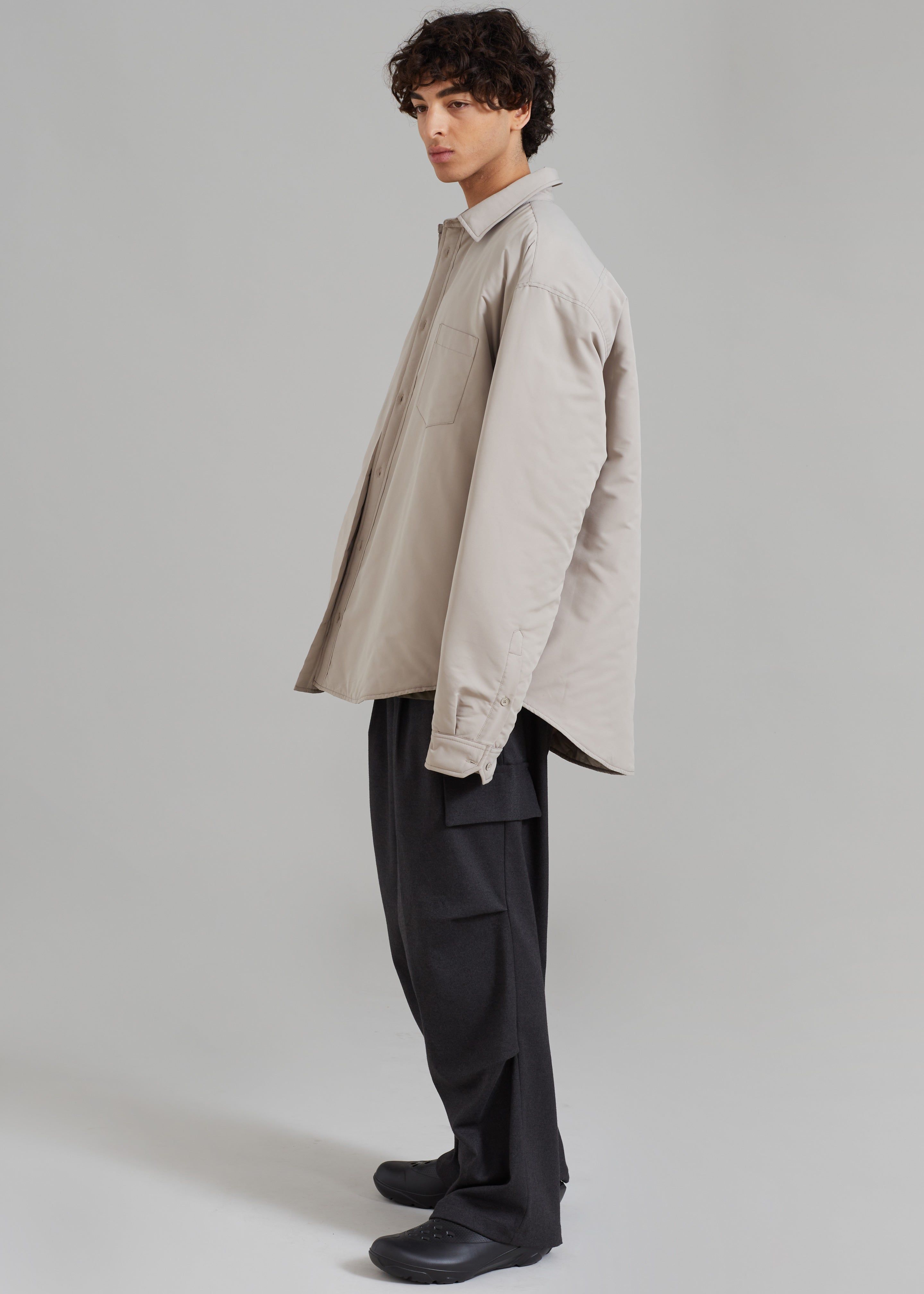 Maine Padded Shirt Jacket - Beige sold by Frankie Shop product image thumbnail 10