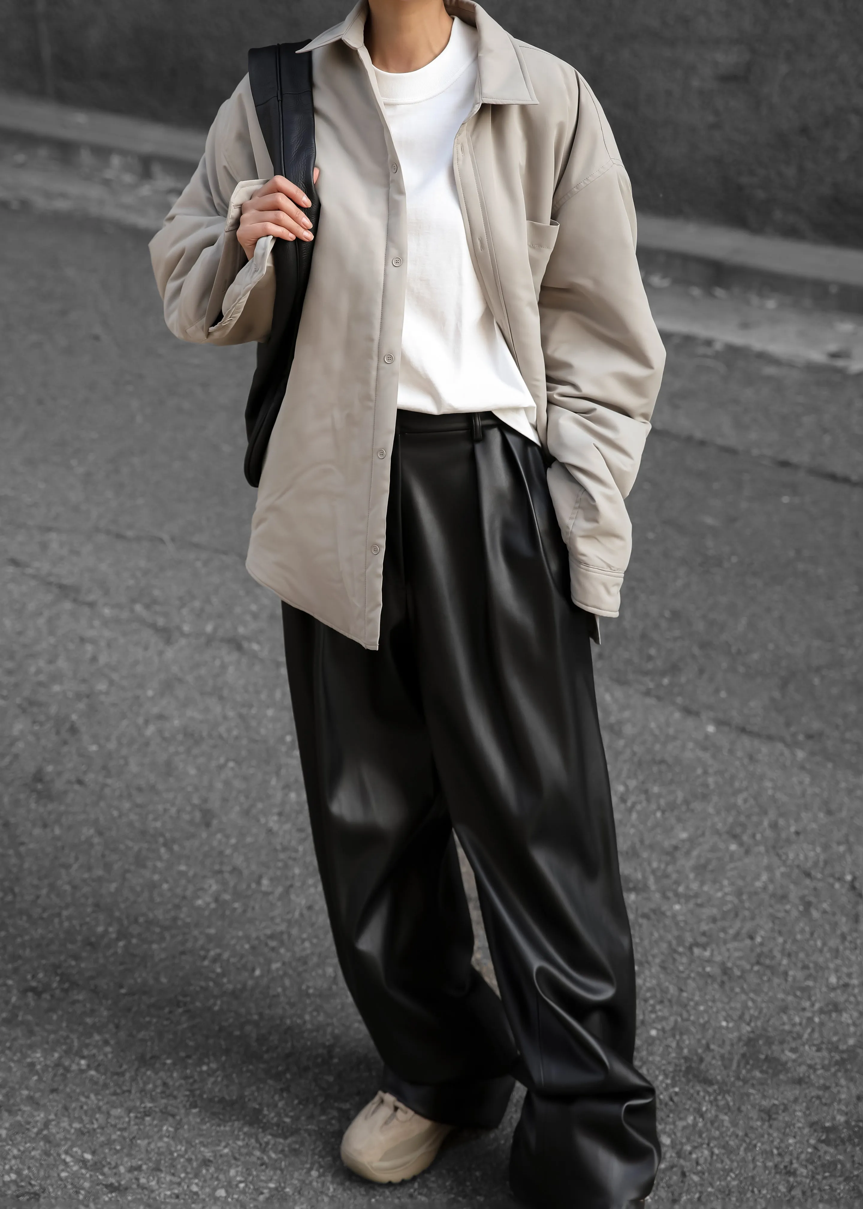 Dean Padded Shirt Jacket - Mastic sold by Frankie Shop product image thumbnail 4