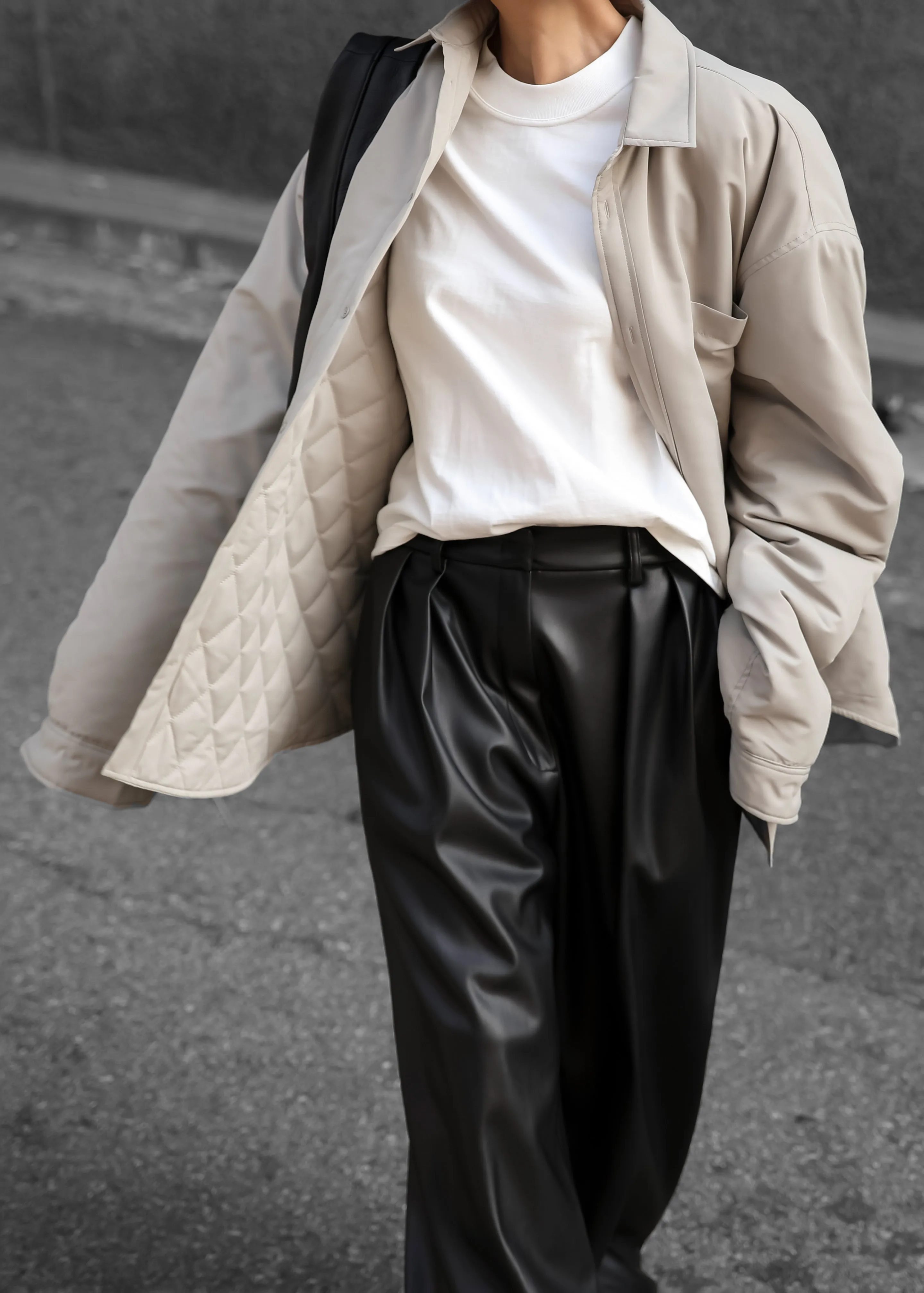 Dean Padded Shirt Jacket - Mastic sold by Frankie Shop product image thumbnail 5