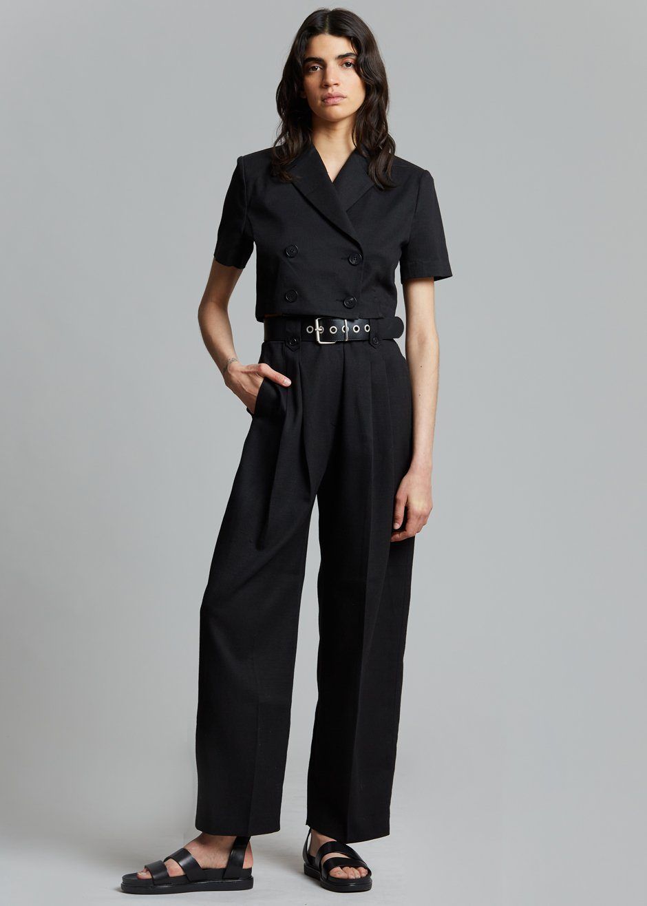 Pilar Belted Pants - Black sold by Frankie Shop