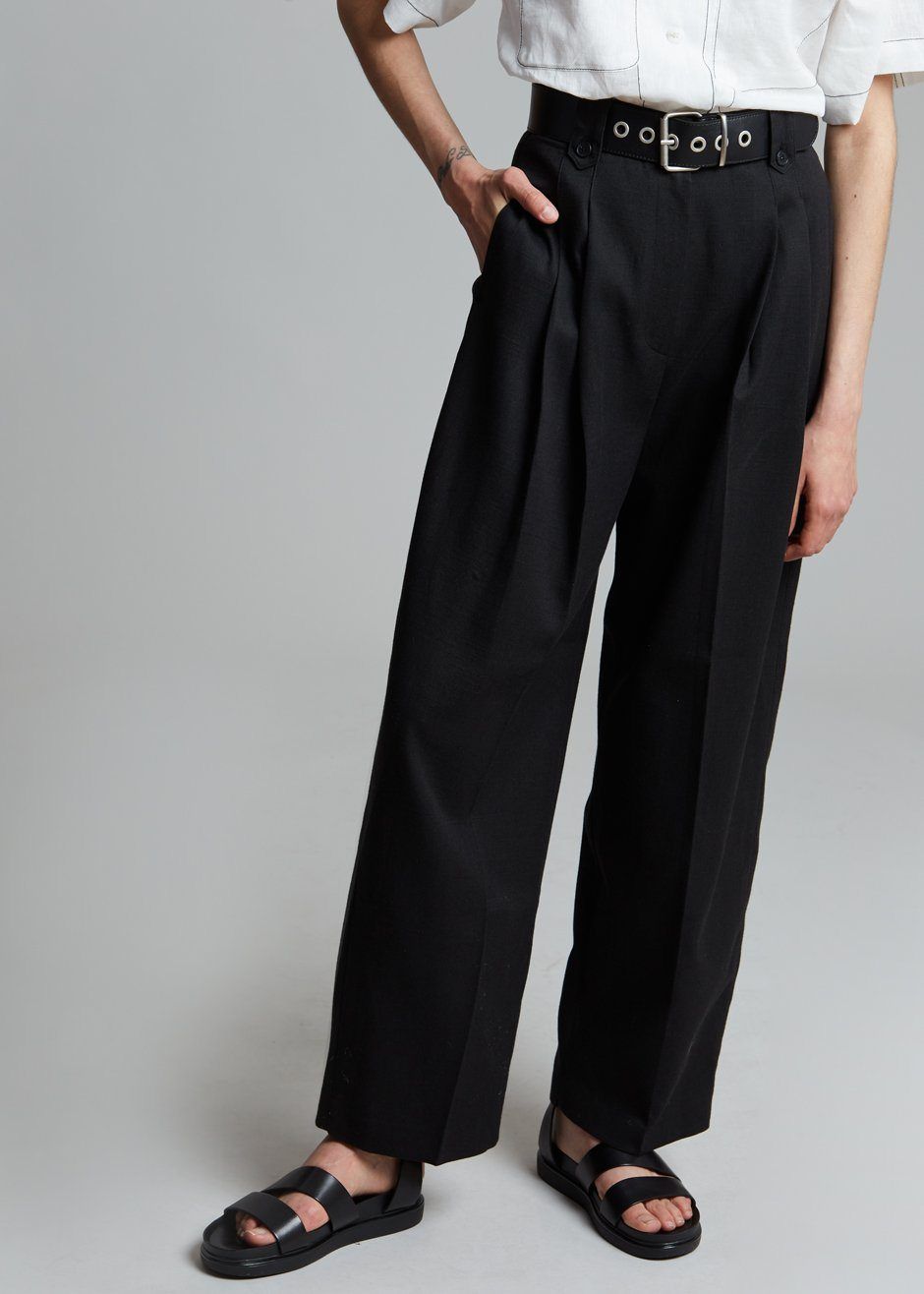 Pilar Belted Pants - Black sold by Frankie Shop product image thumbnail 5