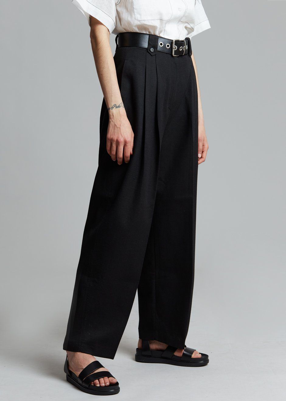 Pilar Belted Pants - Black sold by Frankie Shop product image thumbnail 2