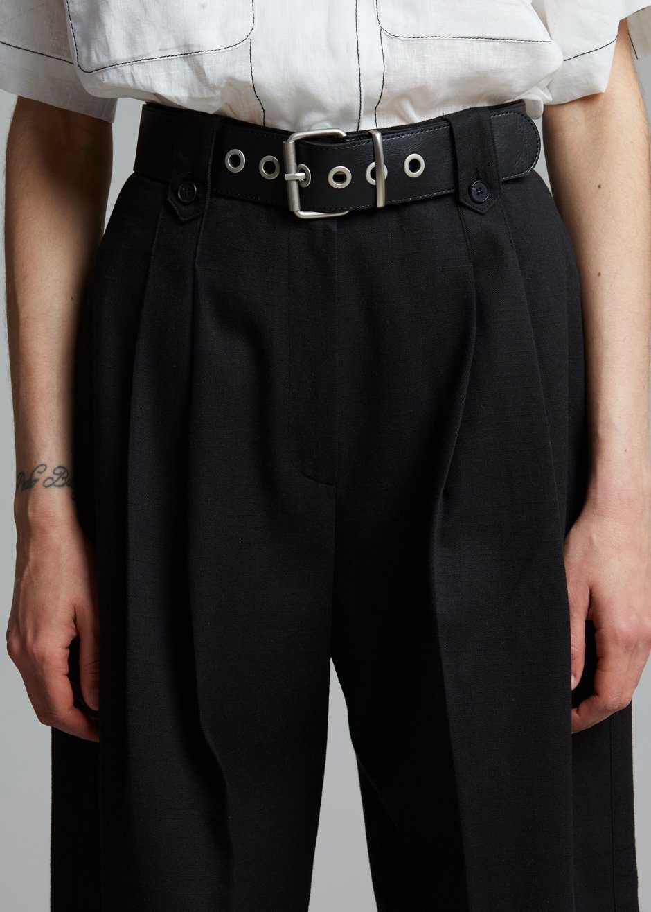Pilar Belted Pants - Black sold by Frankie Shop product image thumbnail 3