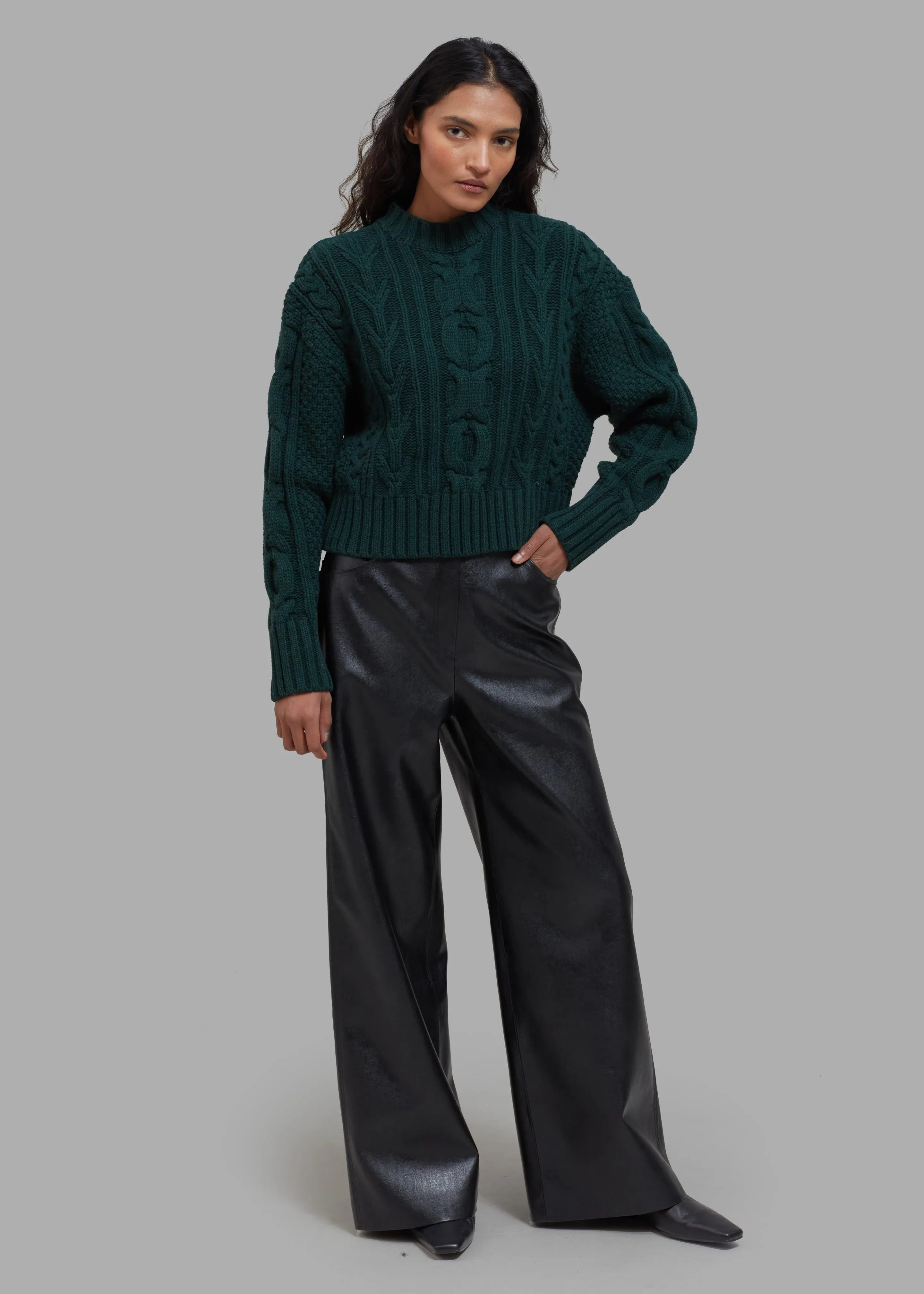 Johel Braided Sweater - Bottle Green sold by Frankie Shop product image thumbnail 2