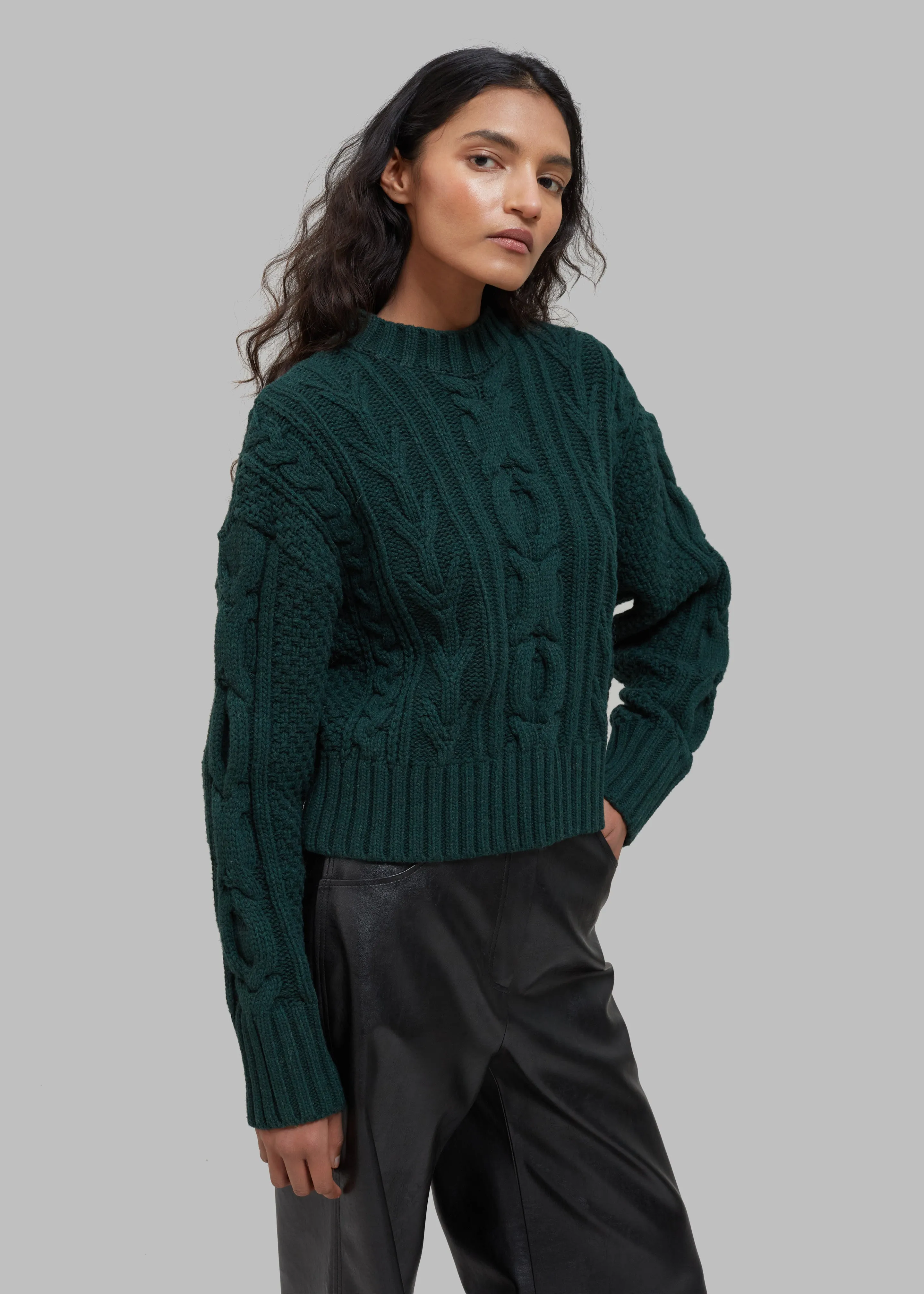 Johel Braided Sweater - Bottle Green sold by Frankie Shop product image thumbnail 5