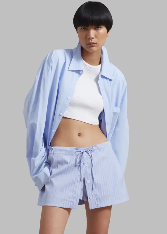 Kinsley Skort - Light Blue Stripe sold by Frankie Shop
