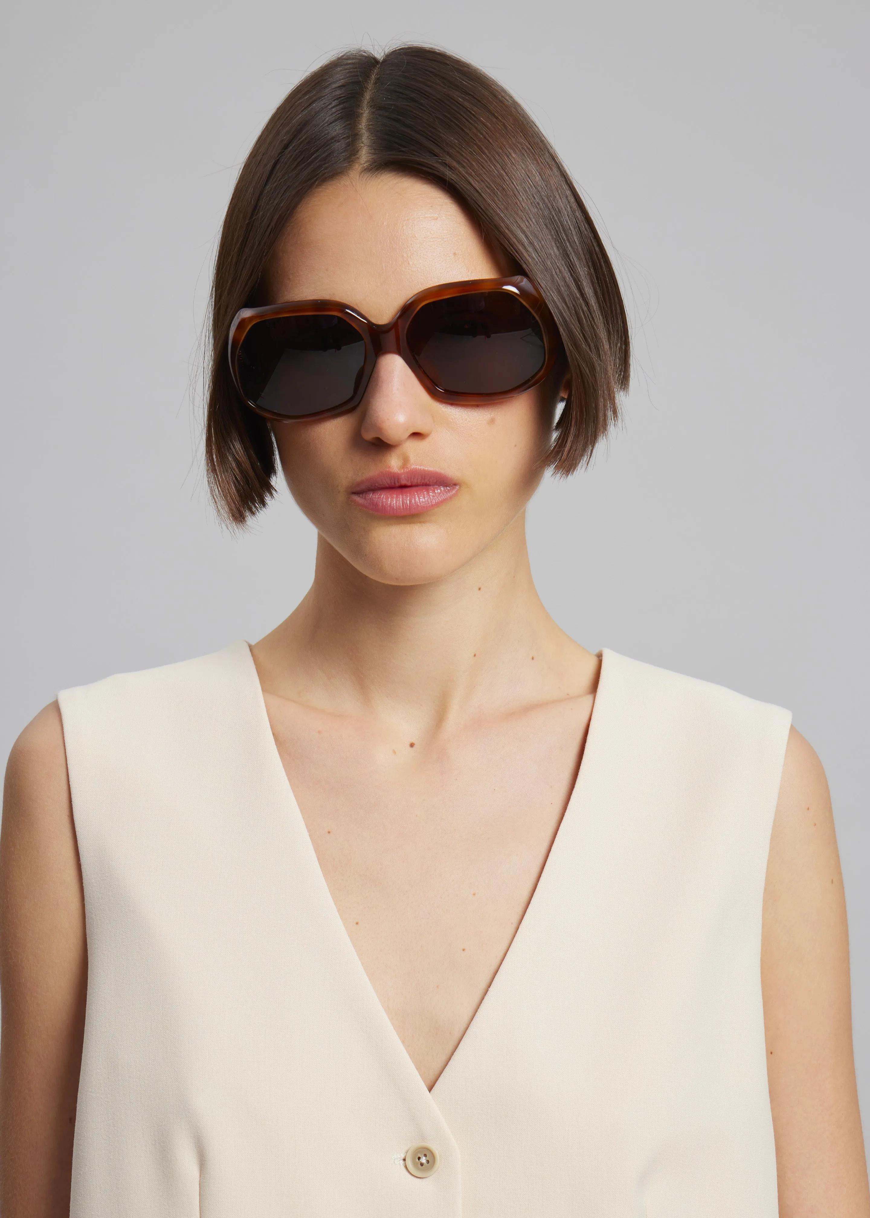 Port Tanger Yamina Sunglasses - Oliban Acetate Tobacco Lens sold by Frankie Shop product image thumbnail 2