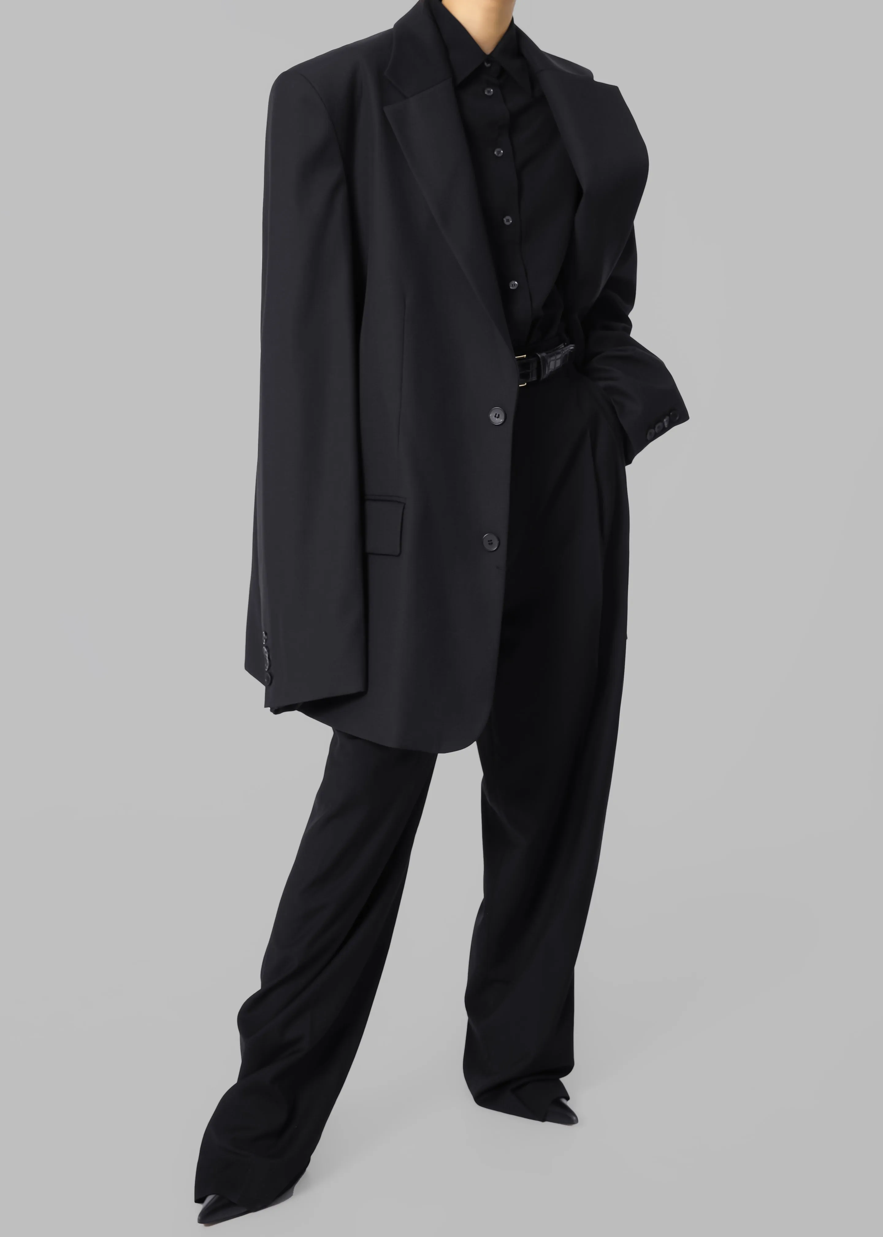 Gelso Oversized Blazer - Black sold by Frankie Shop