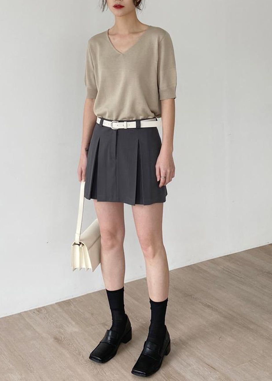 Kitou Mini Skirt - Charcoal sold by Frankie Shop product image thumbnail 10