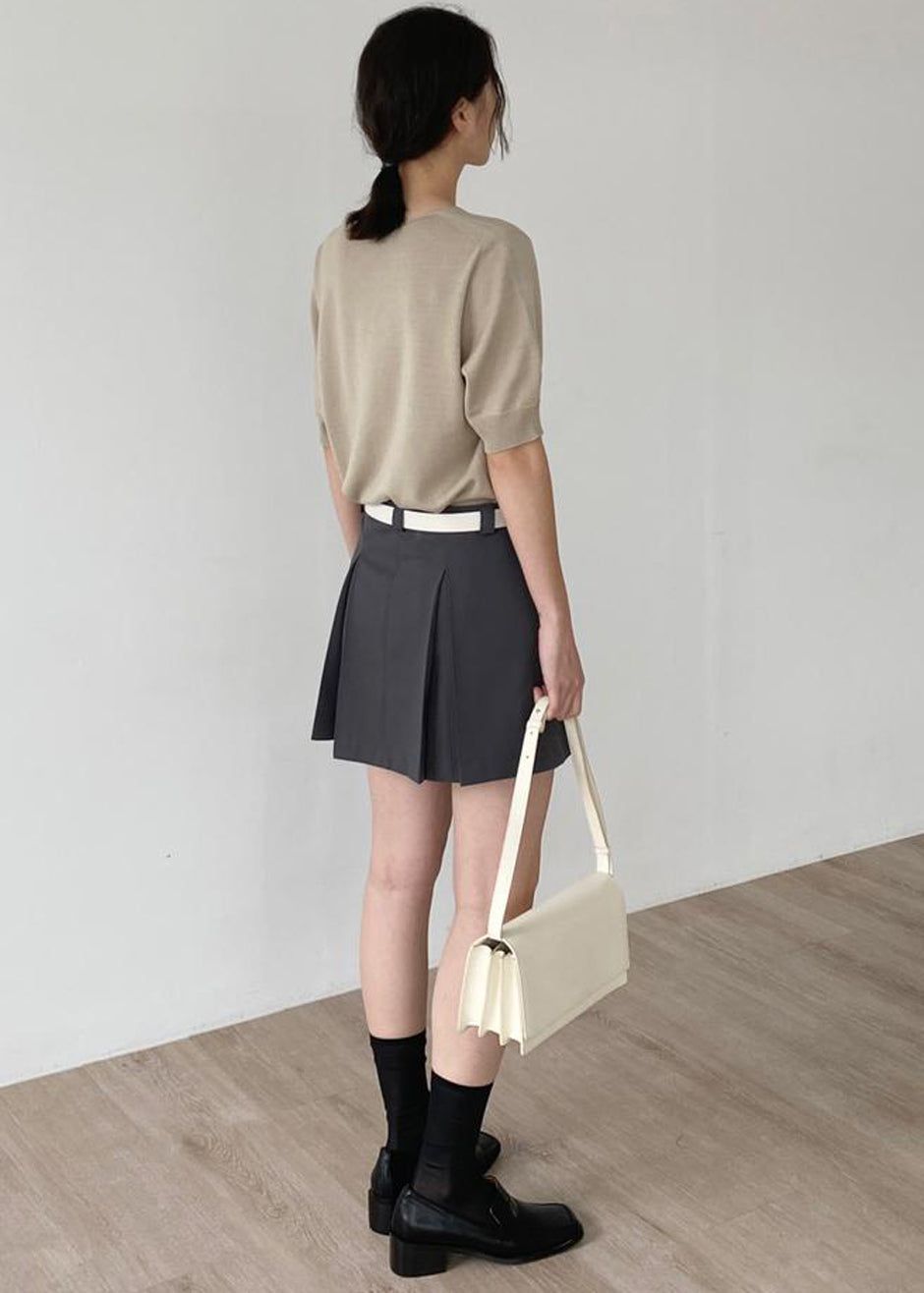 Kitou Mini Skirt - Charcoal sold by Frankie Shop product image thumbnail 21