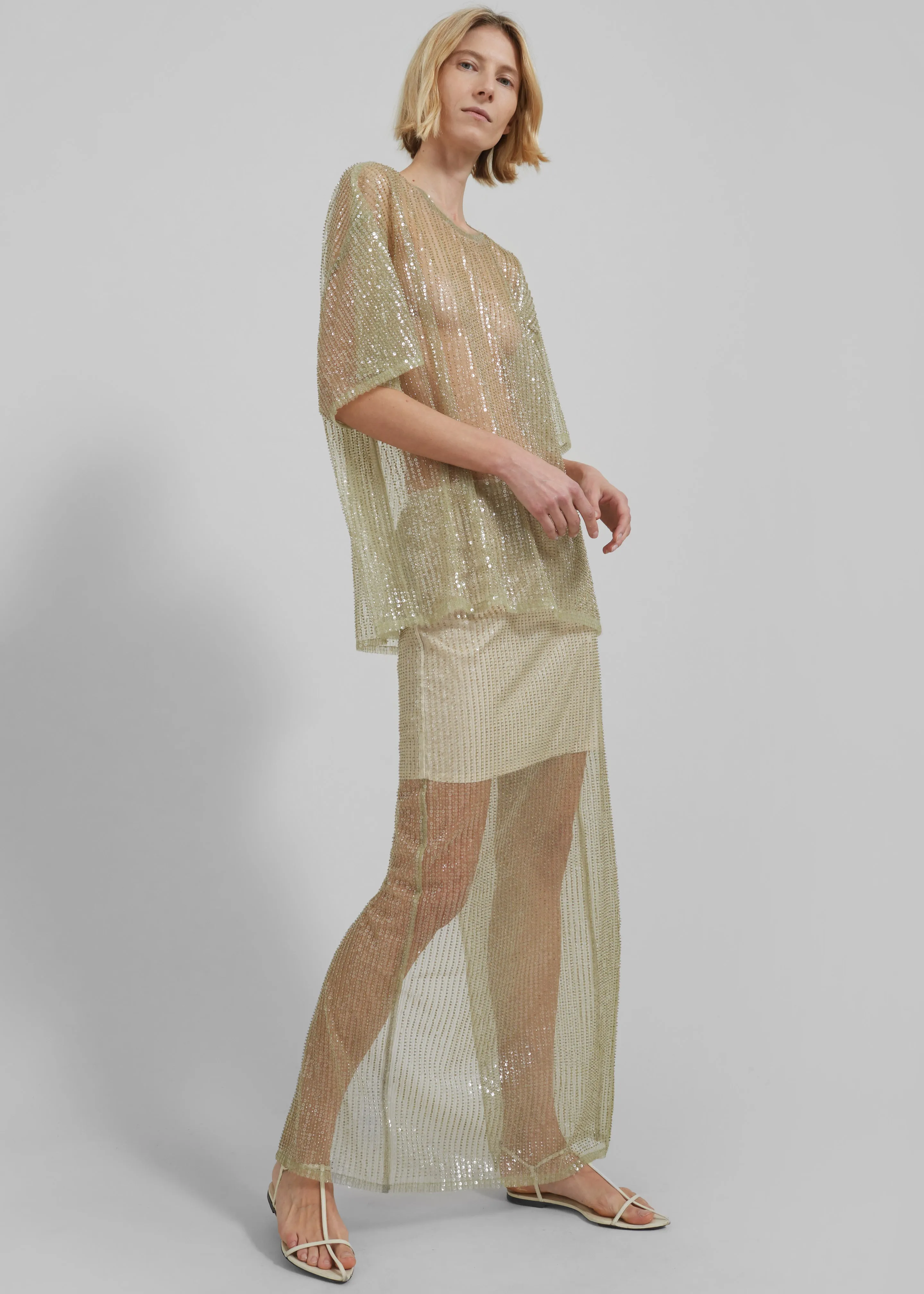 Remain Sequin Maxi Skirt - Bog sold by Frankie Shop product image thumbnail 3