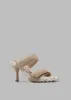 Gia Borghini Adele Ugh Strap Sandals - Almond sold by Frankie Shop