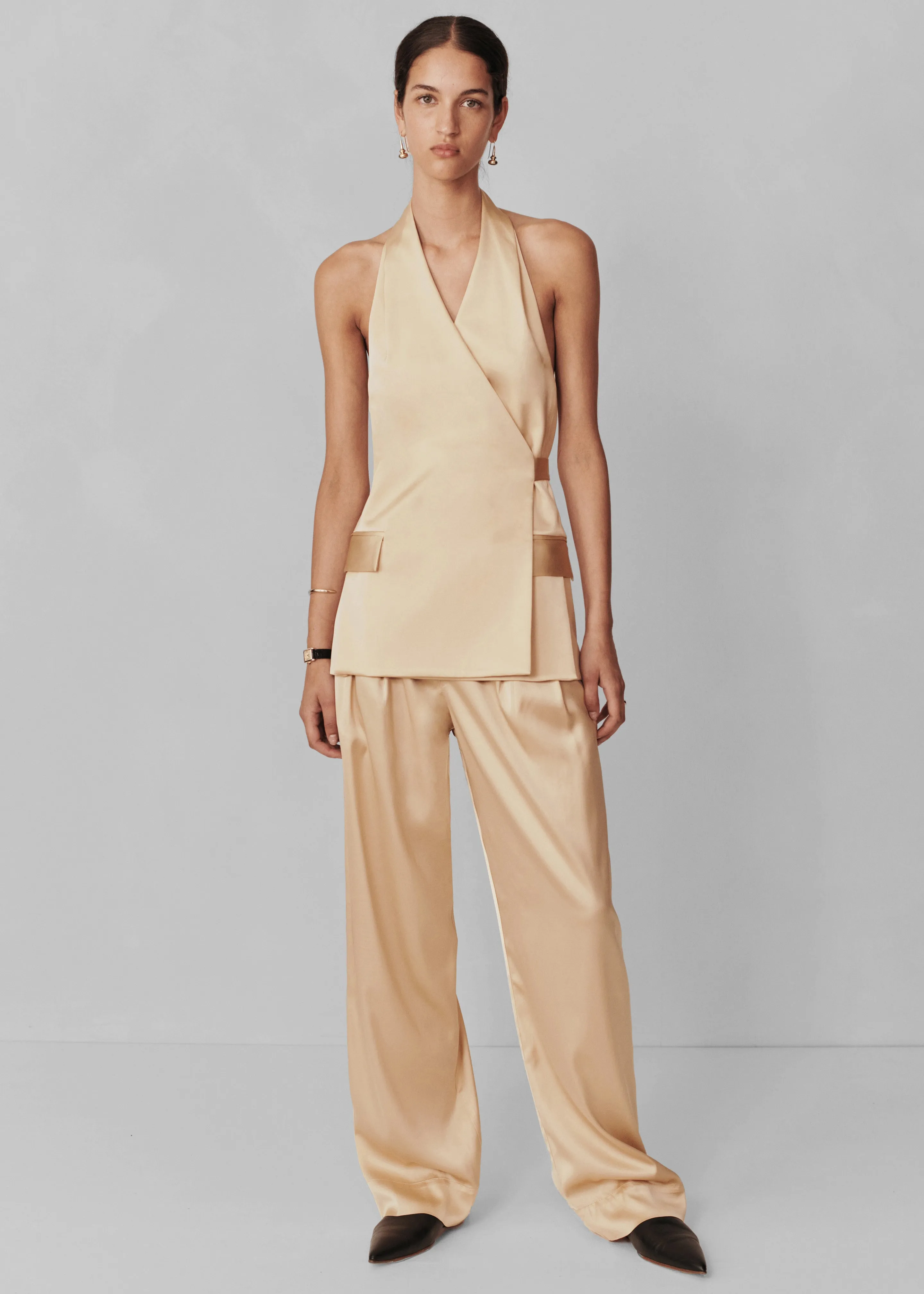 Esse Studios Lumiere Tailored Trousers - Golden Citrine sold by Frankie Shop