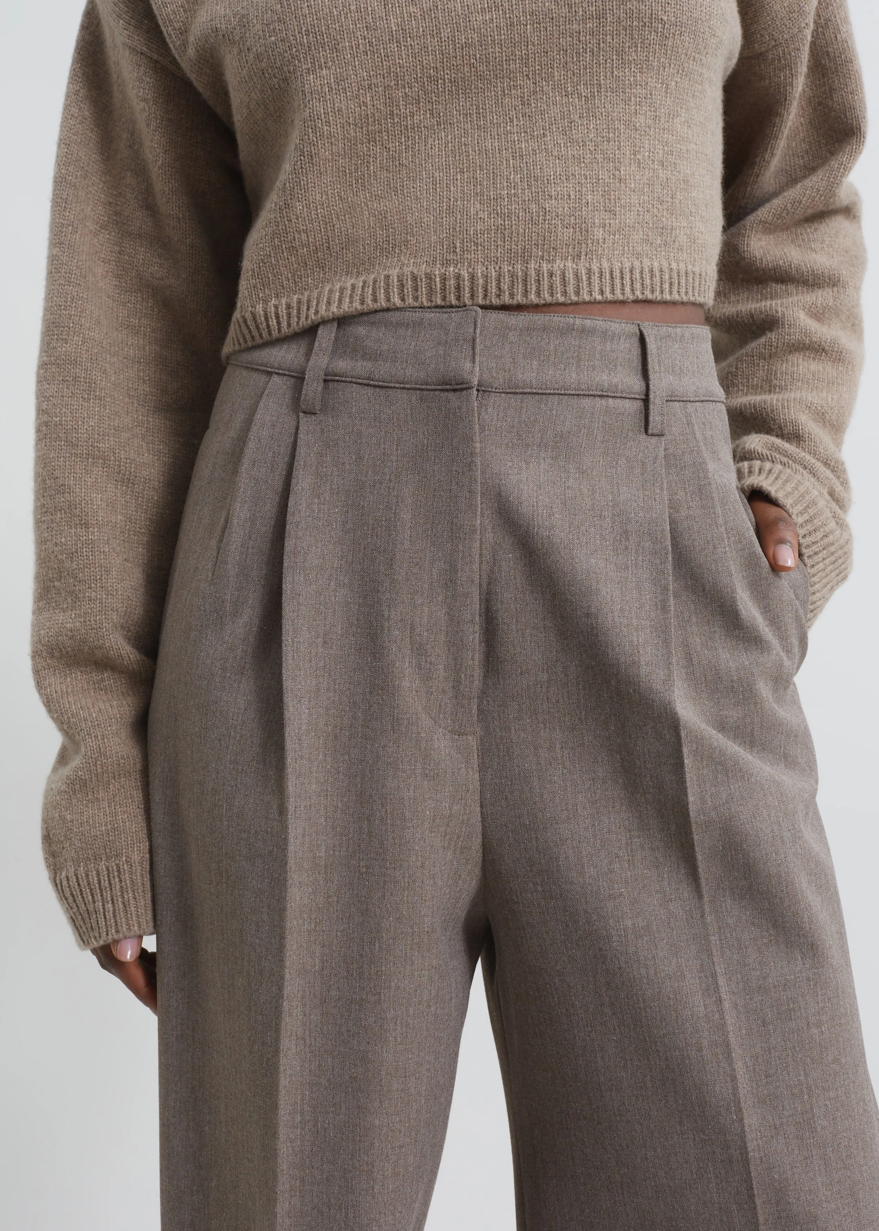 Beaufille Celeste Trousers - Heather Brown sold by Frankie Shop product image thumbnail 3