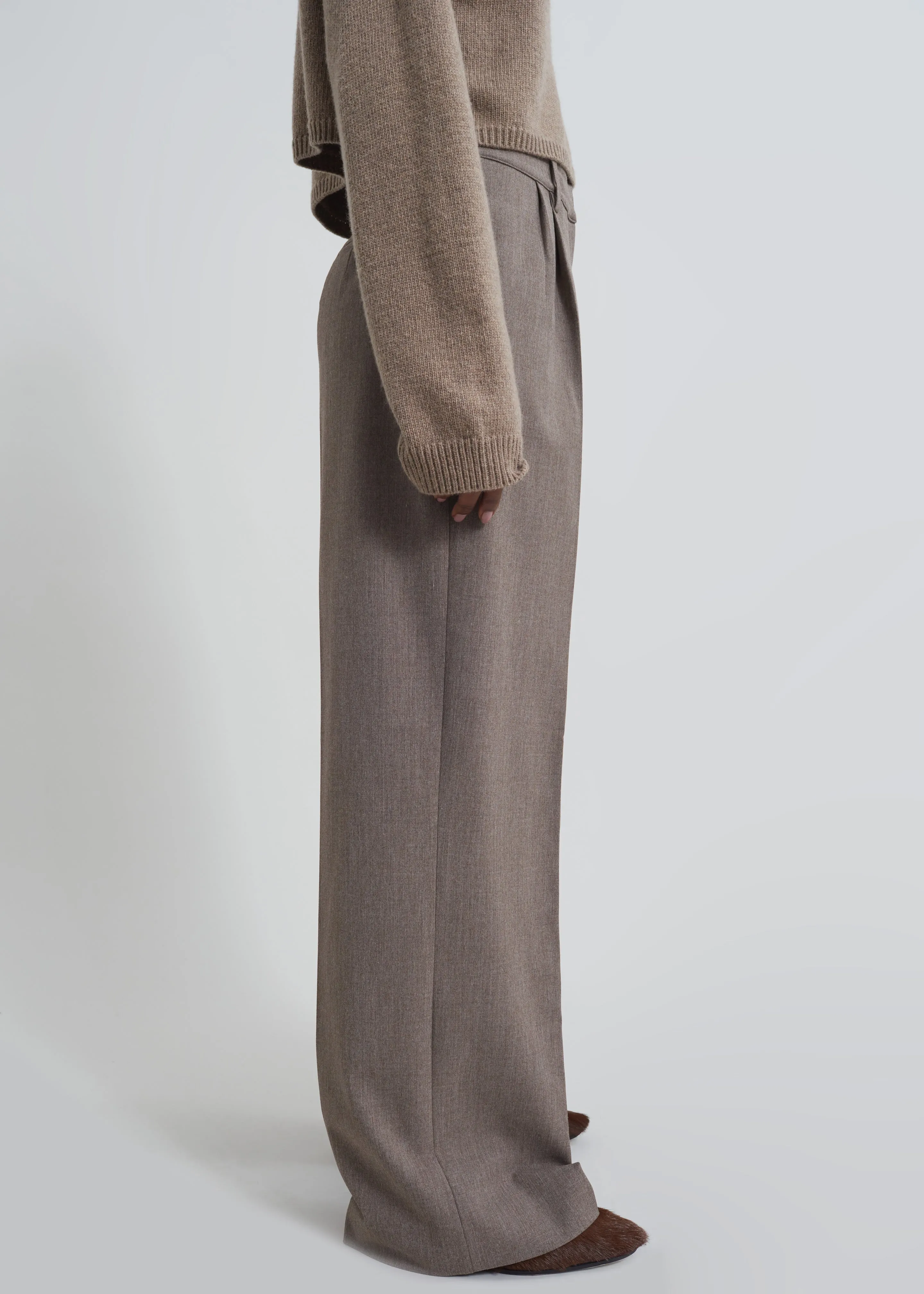 Beaufille Celeste Trousers - Heather Brown sold by Frankie Shop product image thumbnail 5