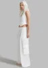 Gladys Cargo Pants - White sold by Frankie Shop