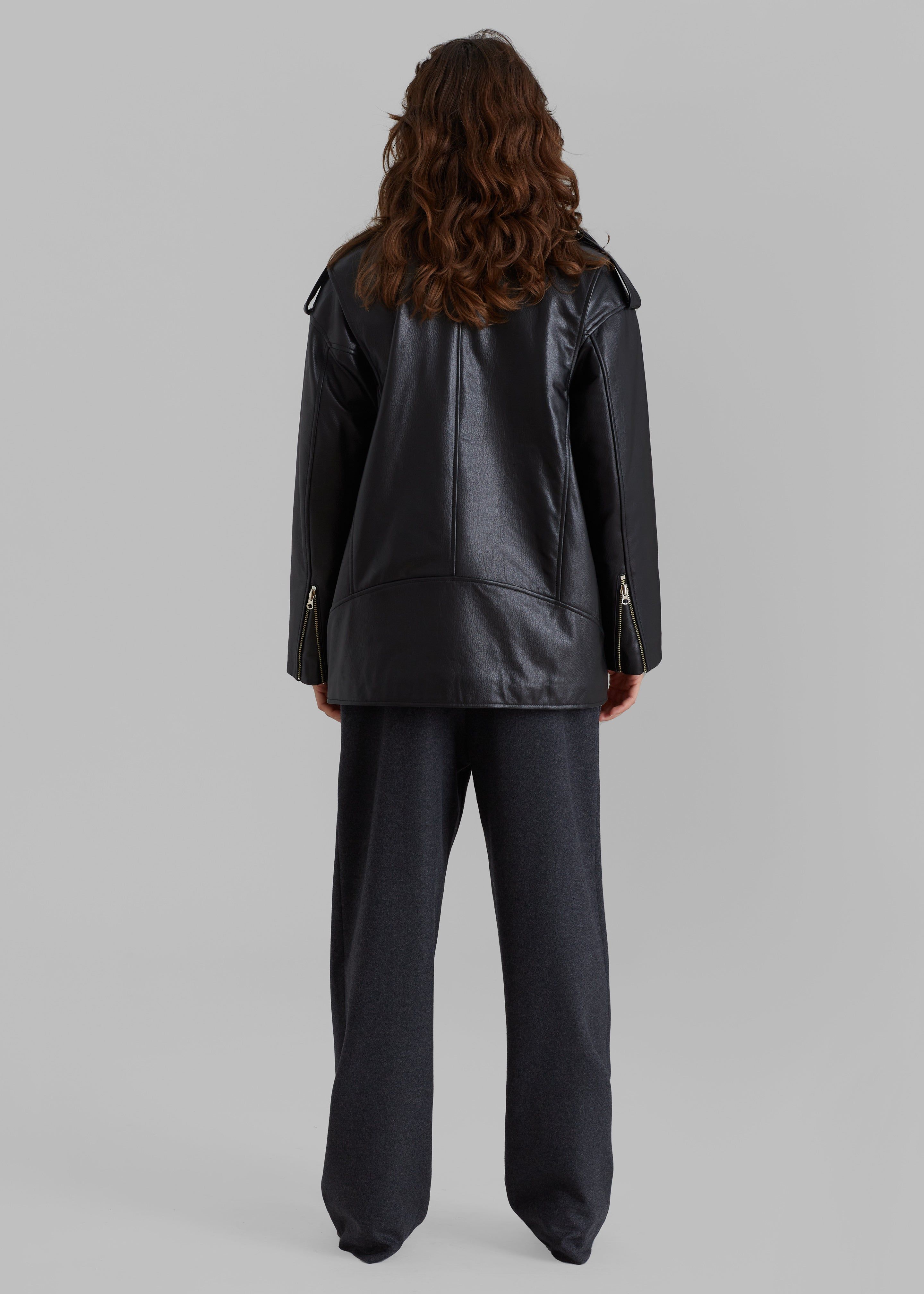 Jax Leather Biker Jacket - Black sold by Frankie Shop product image thumbnail 9