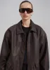 Cardiff Oversized Faux Leather Jacket - Brown sold by Frankie Shop