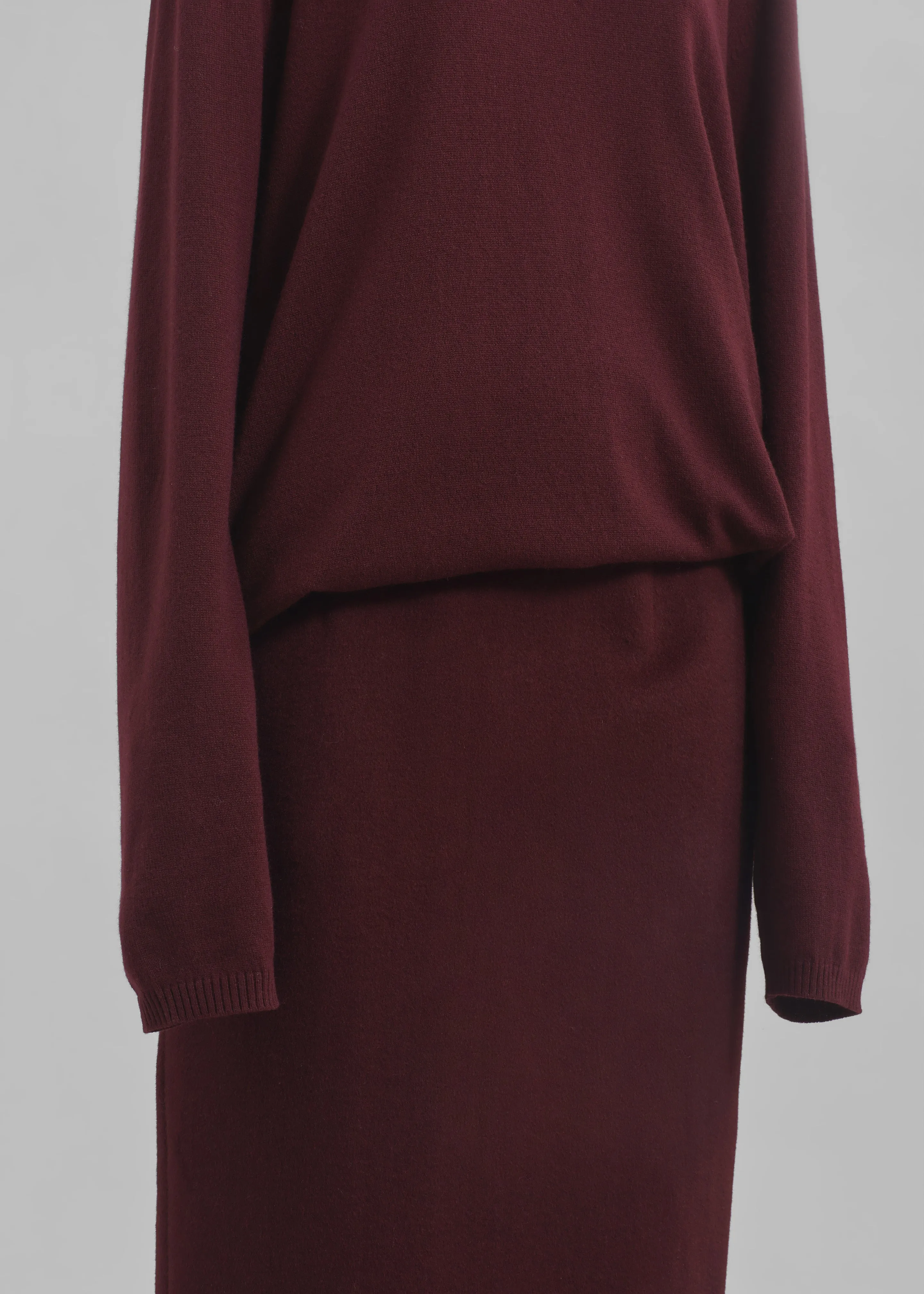 Arley Midi Skirt - Burgundy sold by Frankie Shop product image thumbnail 3