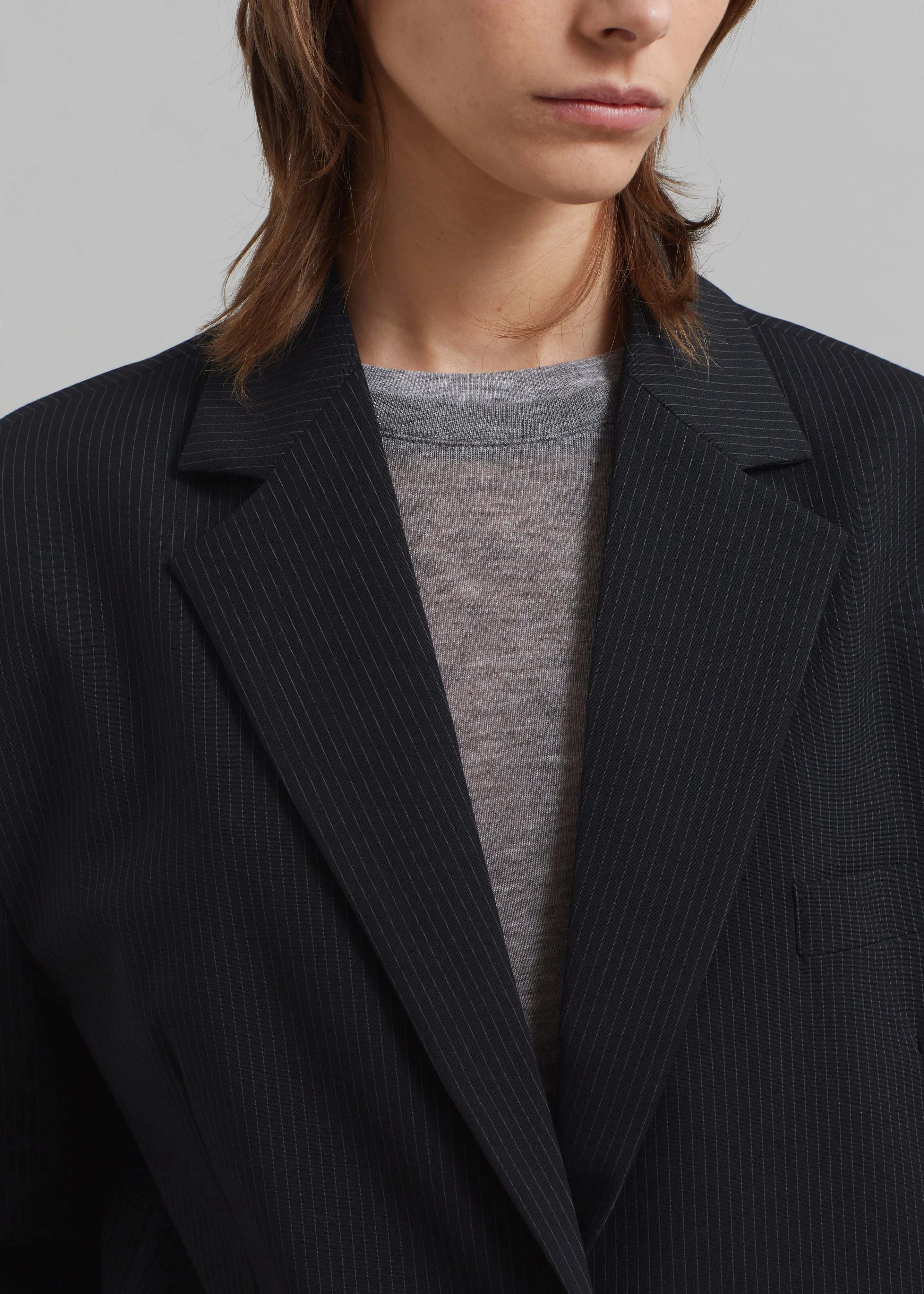 Wilma Blazer - Black Pinstripe sold by Frankie Shop product image thumbnail 2