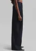 Piper Pleated Trousers - Navy/Beige Pinstripe sold by Frankie Shop