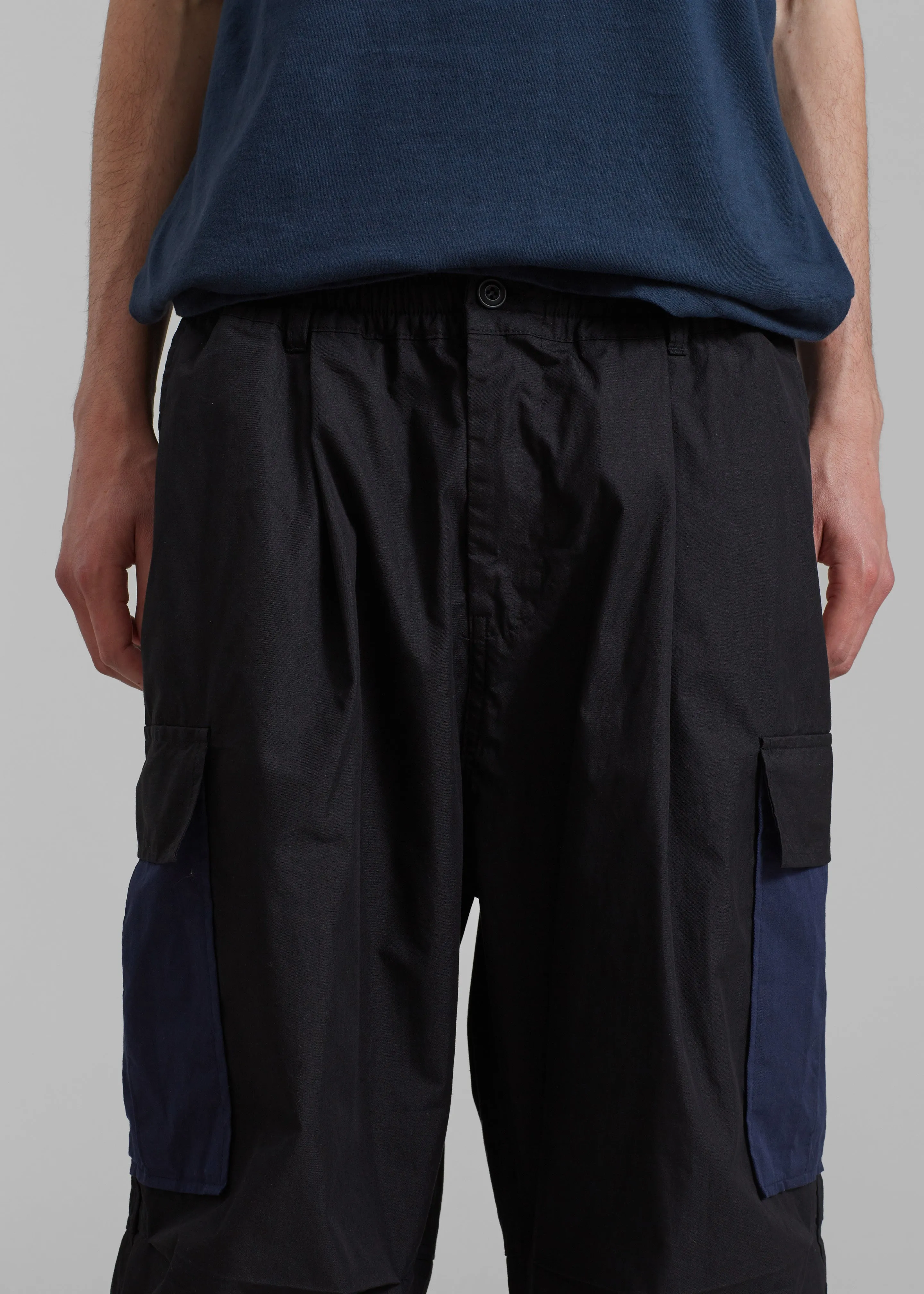 Stu Colorblock Cargo Pants - Black Combo sold by Frankie Shop product image thumbnail 3