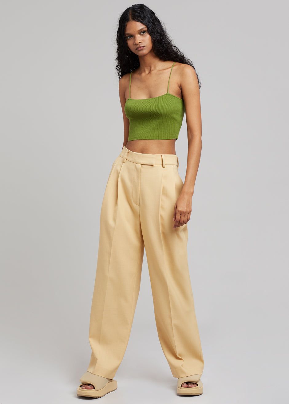 Georgina Wool Blend Pants - Cornsilk sold by Frankie Shop product image thumbnail 4