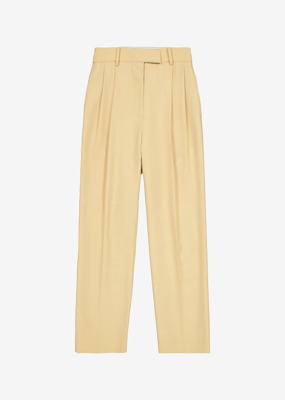 Georgina Wool Blend Pants - Cornsilk sold by Frankie Shop product image thumbnail 10