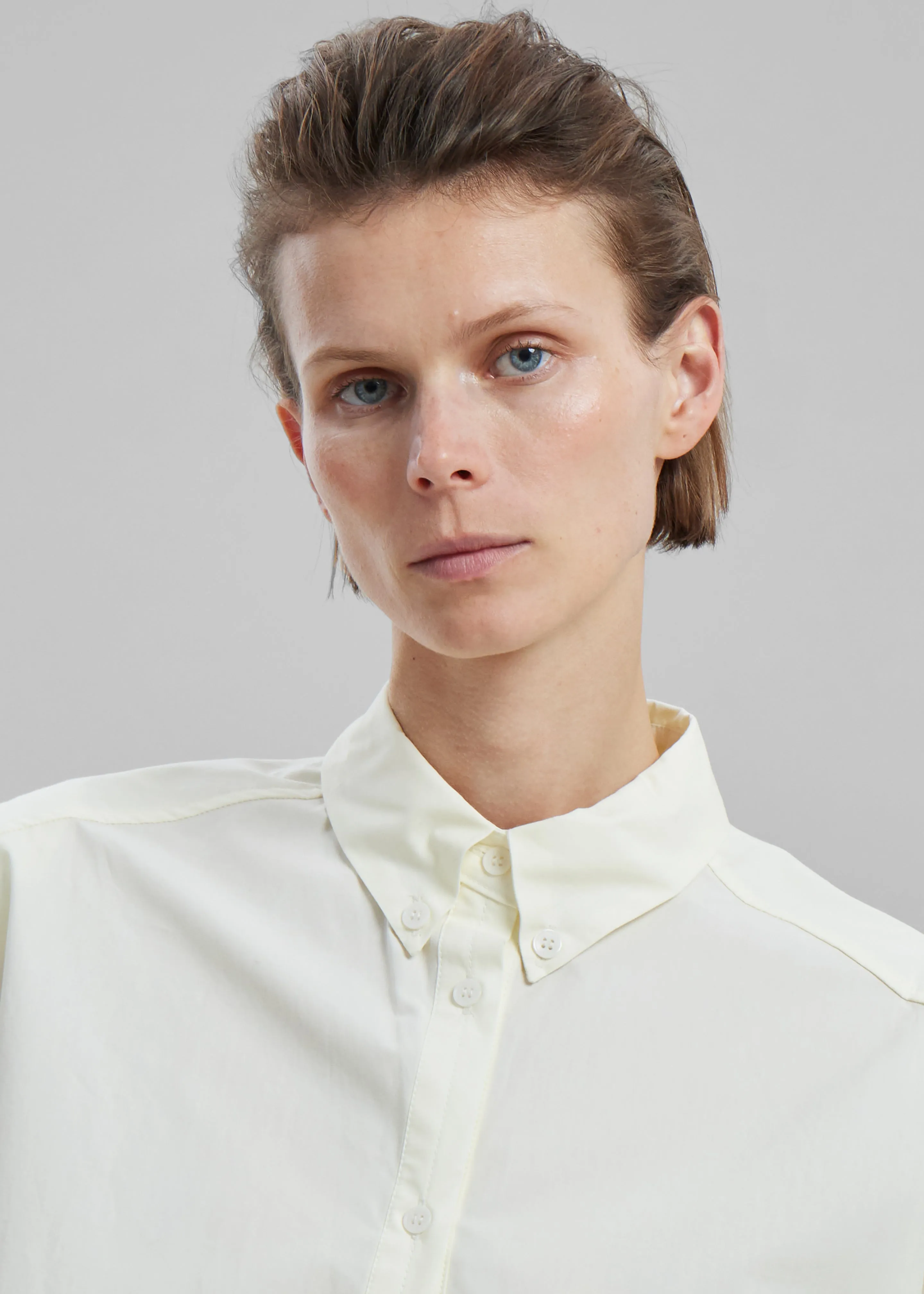 Brenna Padded Button Up Shirt - Yellow sold by Frankie Shop product image thumbnail 4