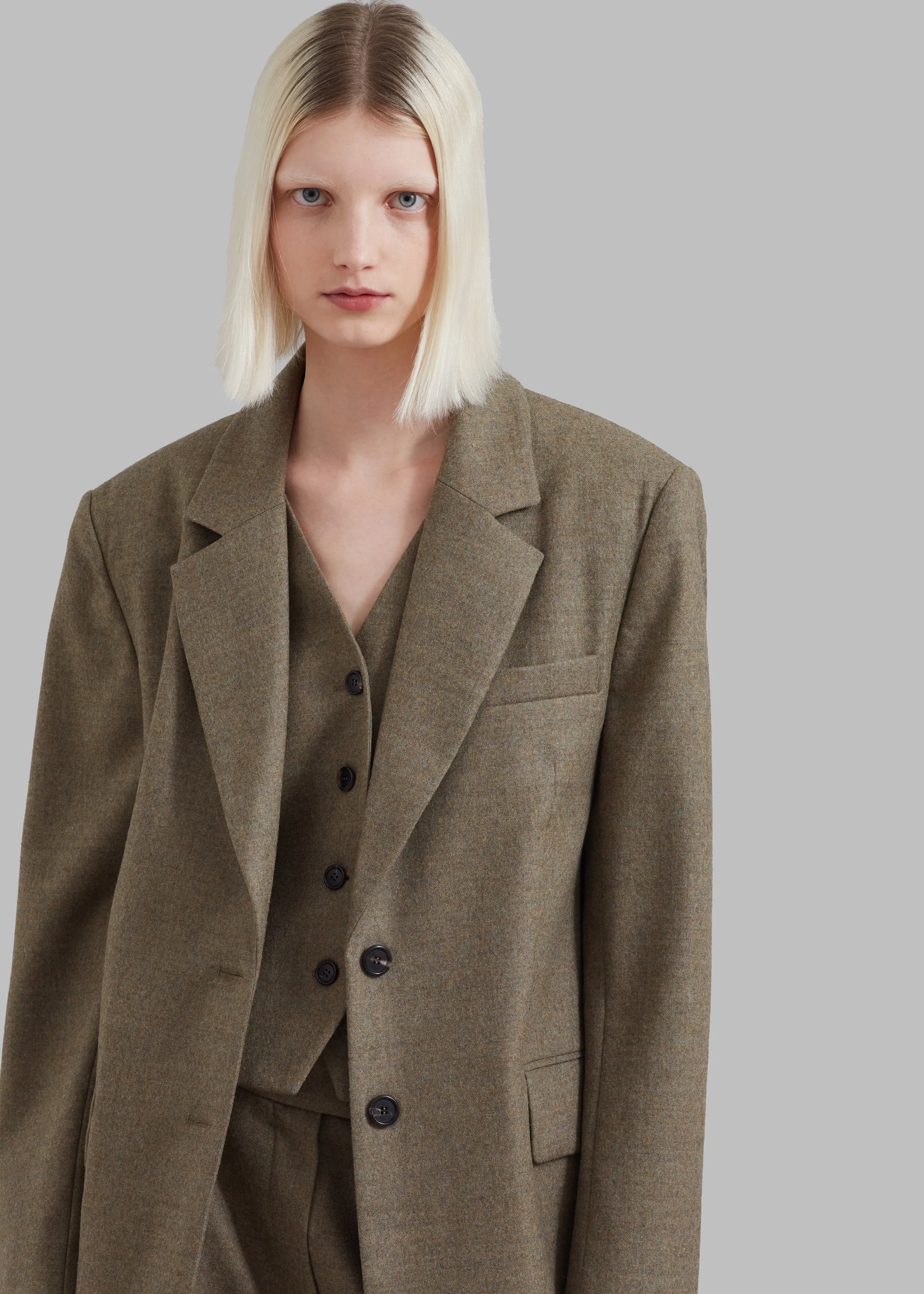 Eleanor Wool Blazer - Taupe Melange sold by Frankie Shop product image thumbnail 3