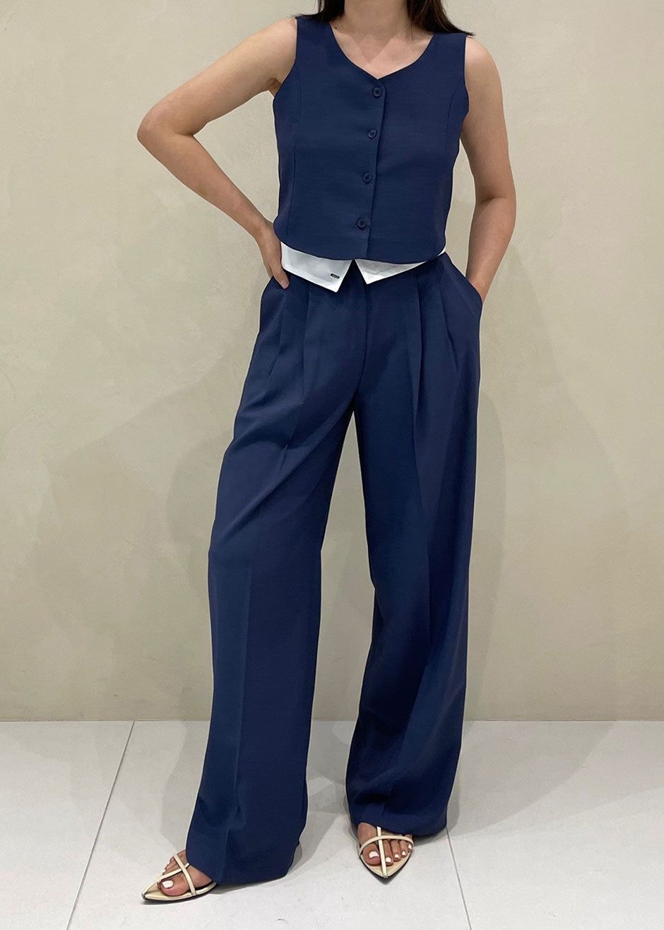 Holi Vest - Navy sold by Frankie Shop