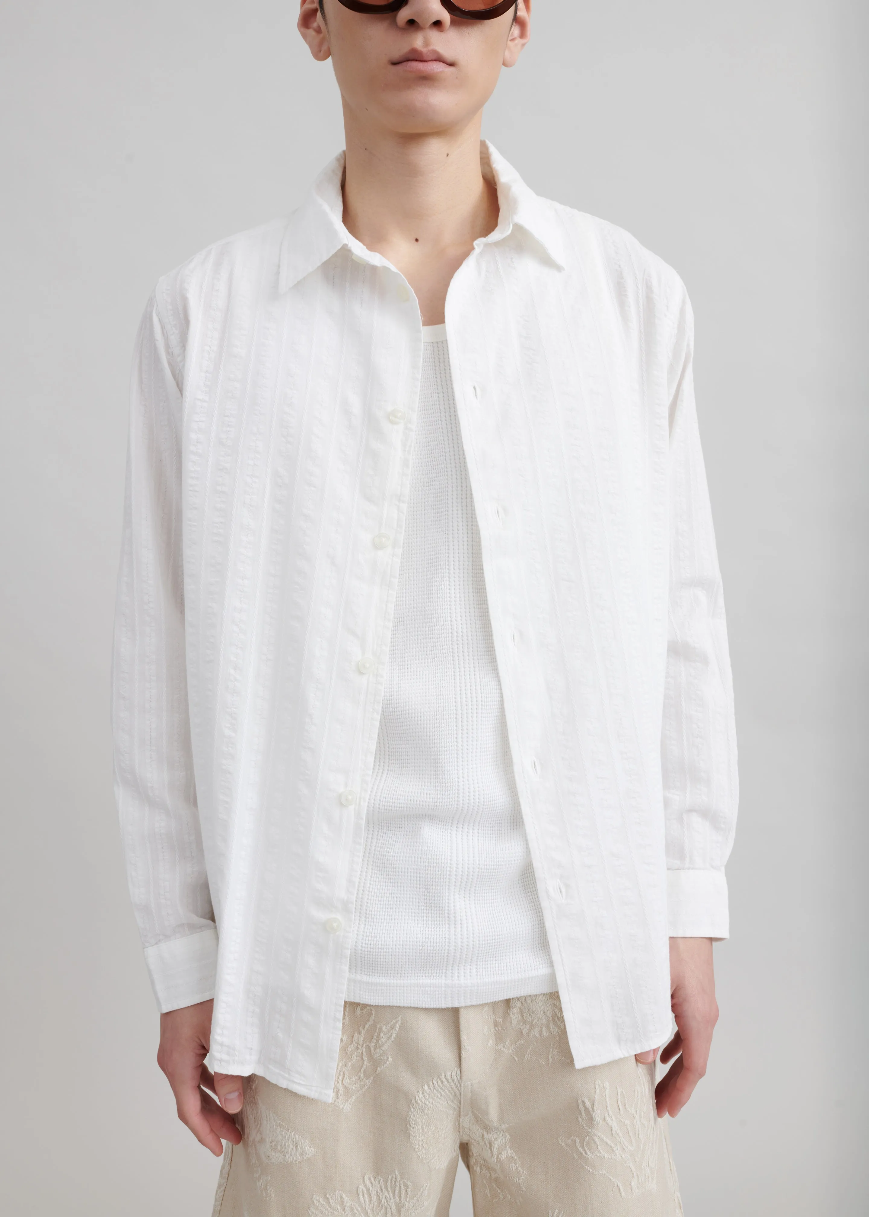 Samsøe Samsøe Sadamon X Shirt - Clear Cream sold by Frankie Shop product image thumbnail 3