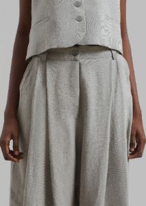 Piper Pleated Trousers - Sage sold by Frankie Shop