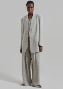 Piper Pleated Trousers - Sage sold by Frankie Shop