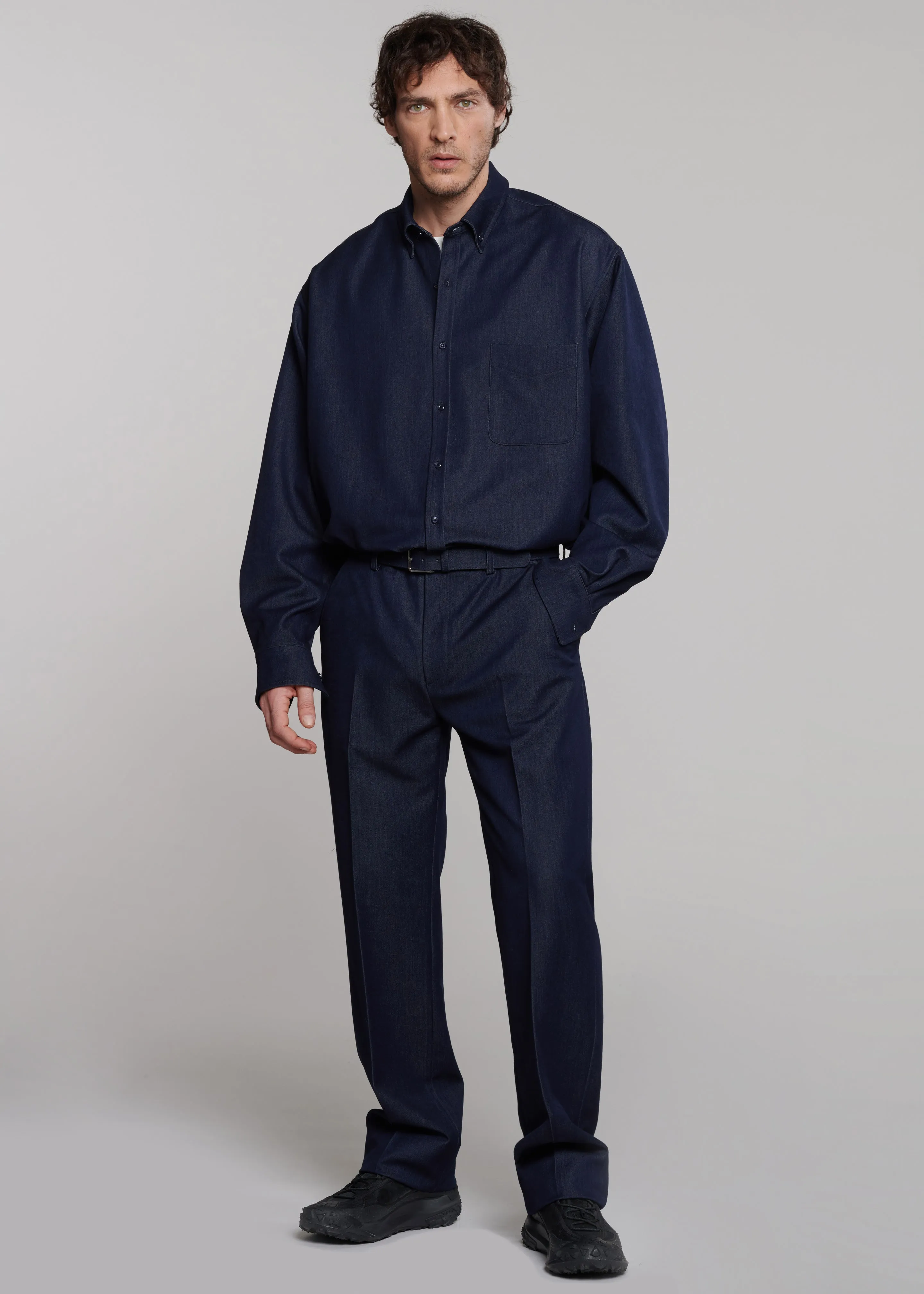 Mason Button Up Shirt - Indigo sold by Frankie Shop product image thumbnail 5