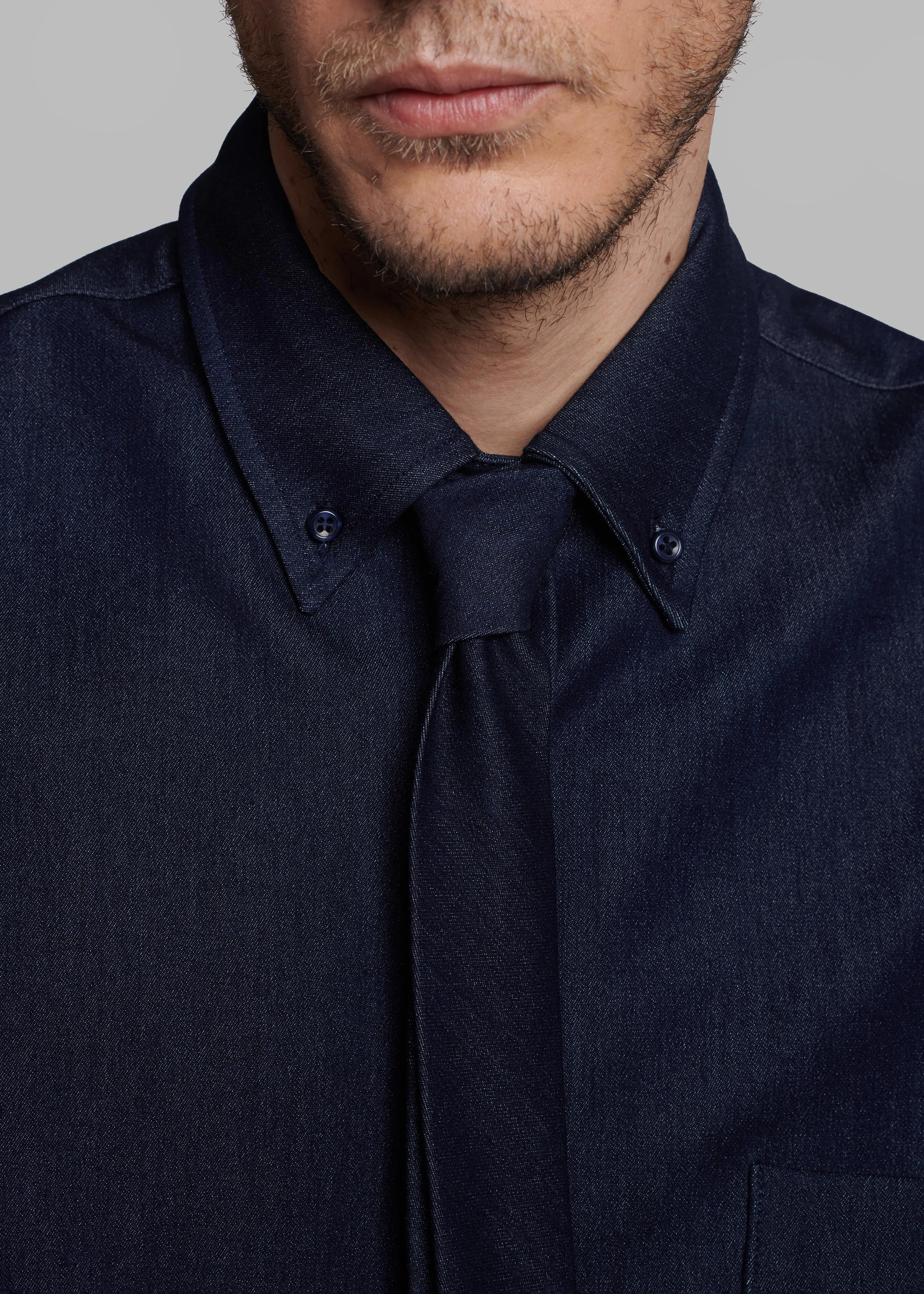 Mason Button Up Shirt - Indigo sold by Frankie Shop product image thumbnail 4