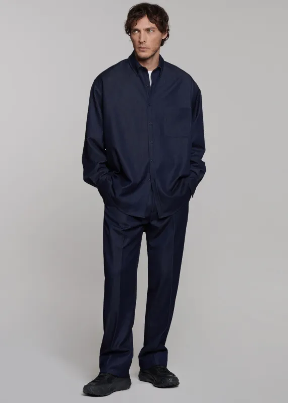 Mason Button Up Shirt - Indigo sold by Frankie Shop
