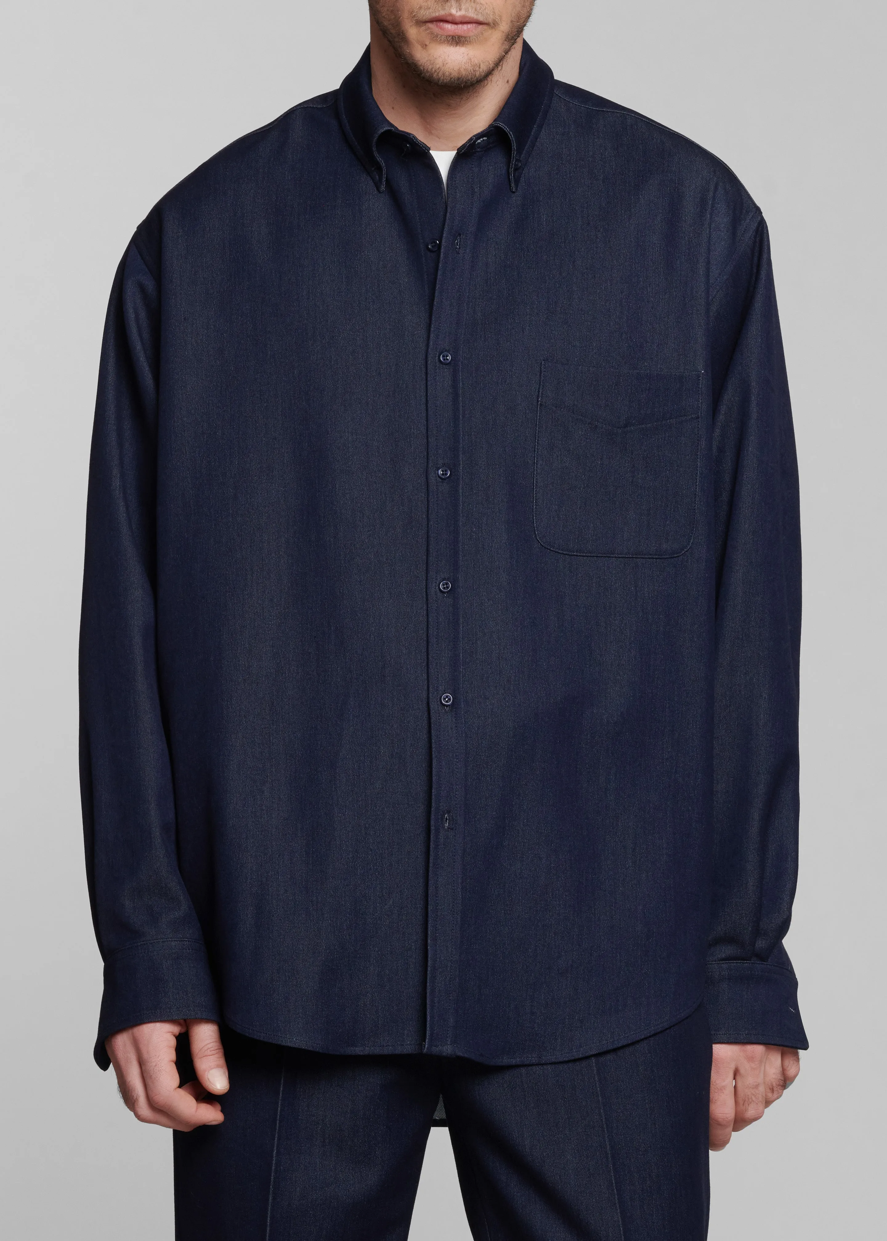 Mason Button Up Shirt - Indigo sold by Frankie Shop product image thumbnail 2