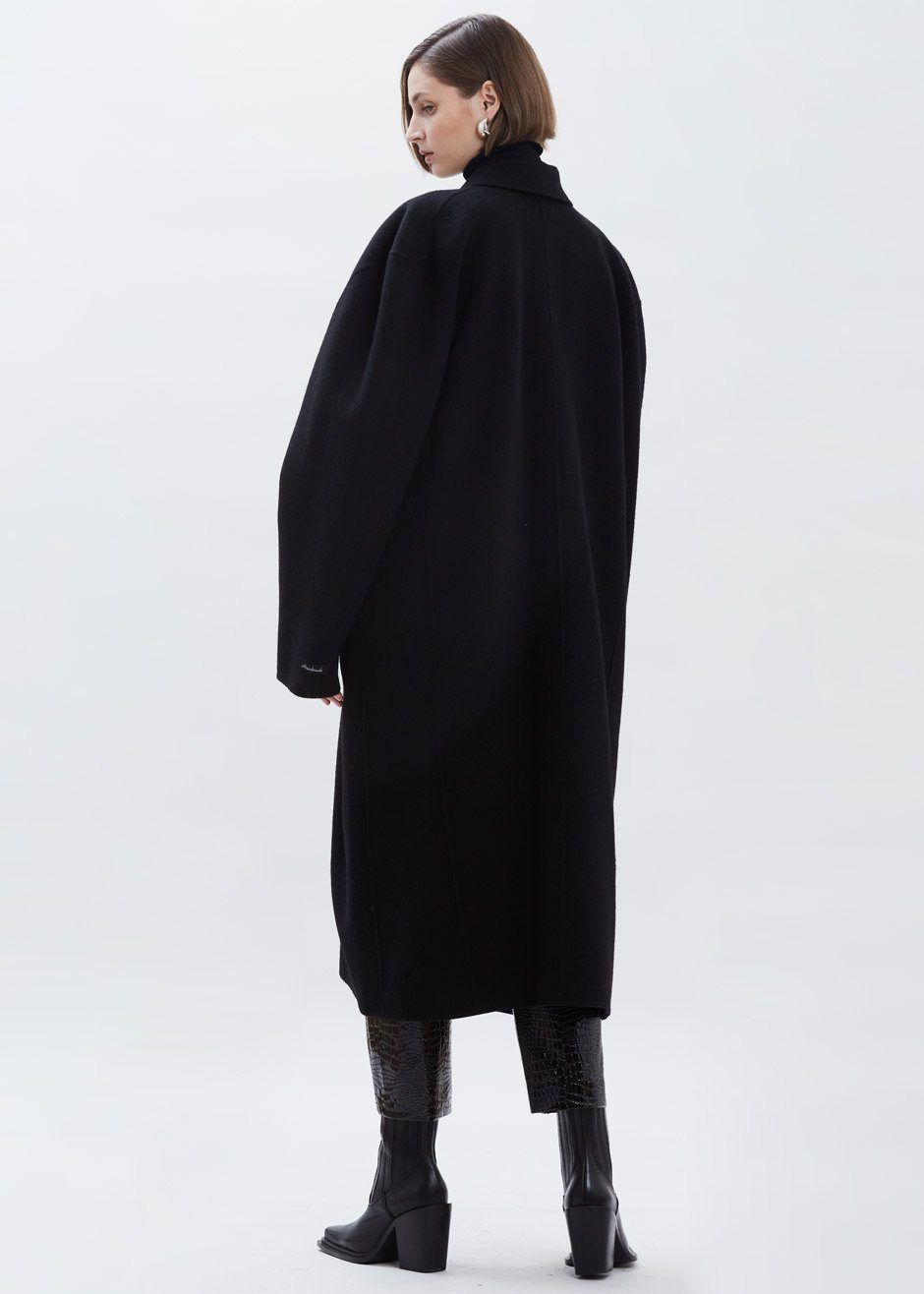 Clara Box Sleeve Coat - Black sold by Frankie Shop product image thumbnail 9