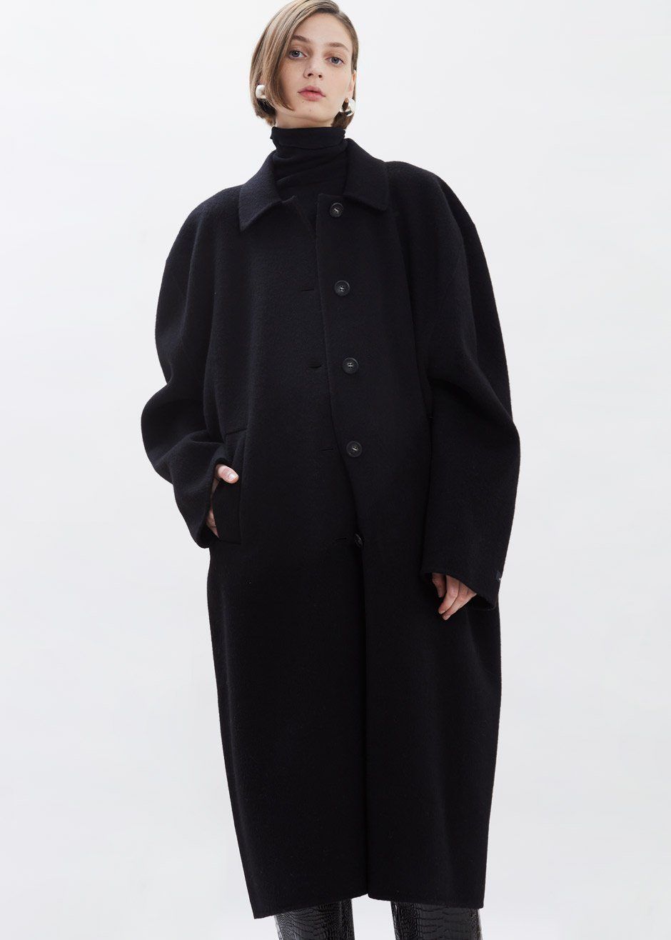 Clara Box Sleeve Coat - Black sold by Frankie Shop product image thumbnail 7