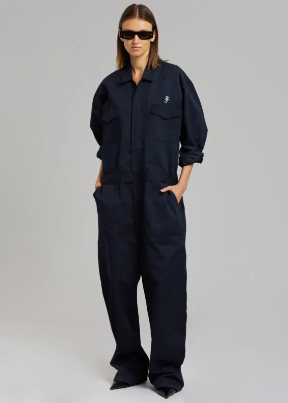 TFS Oversized Boiler Suit - Navy sold by Frankie Shop