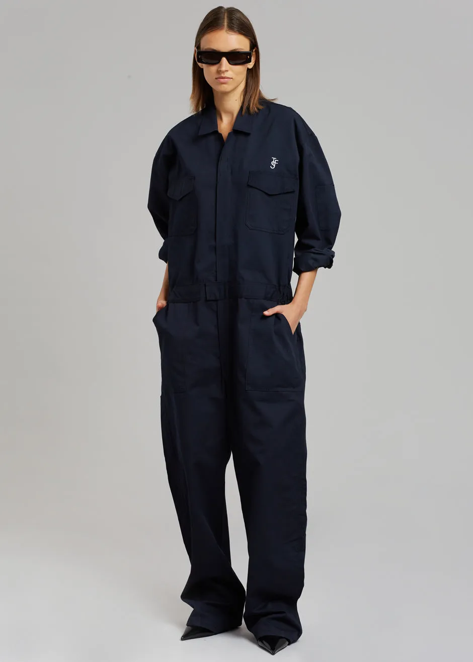 TFS Oversized Boiler Suit - Navy sold by Frankie Shop