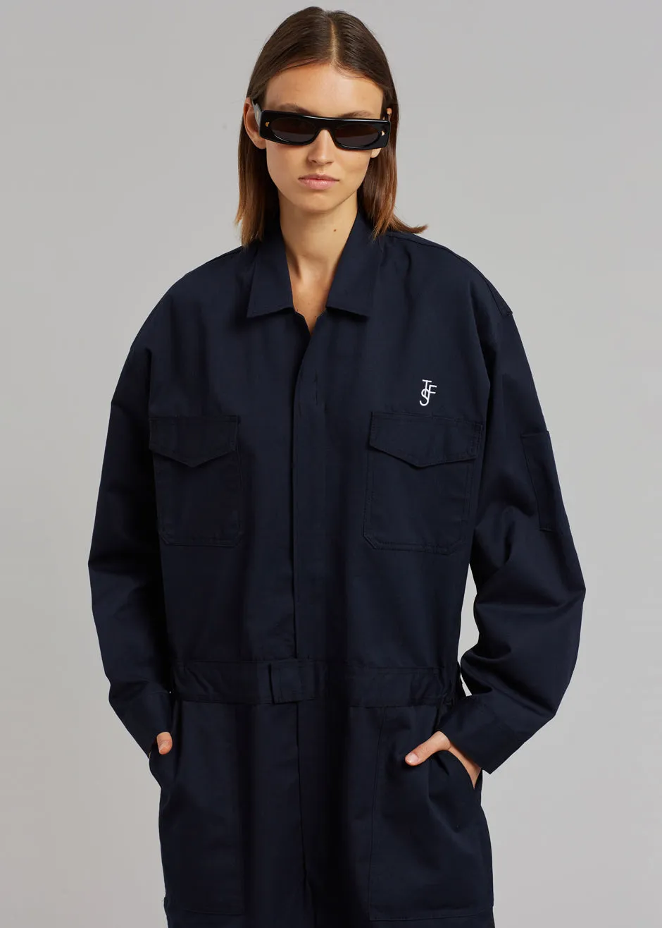 TFS Oversized Boiler Suit - Navy sold by Frankie Shop product image thumbnail 4