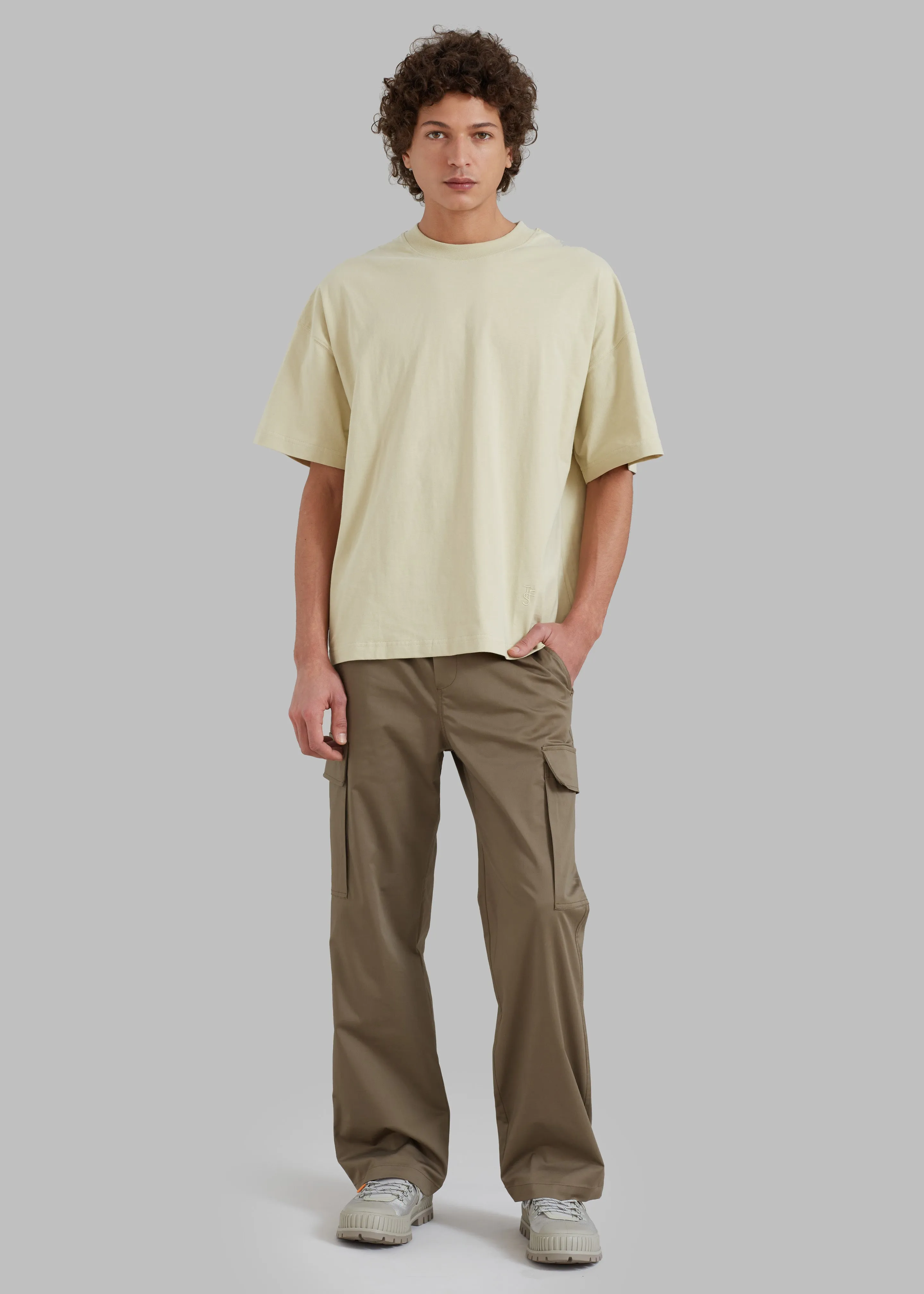 Samsøe Samsøe Jabari Cargo Trousers - Stone Gray sold by Frankie Shop