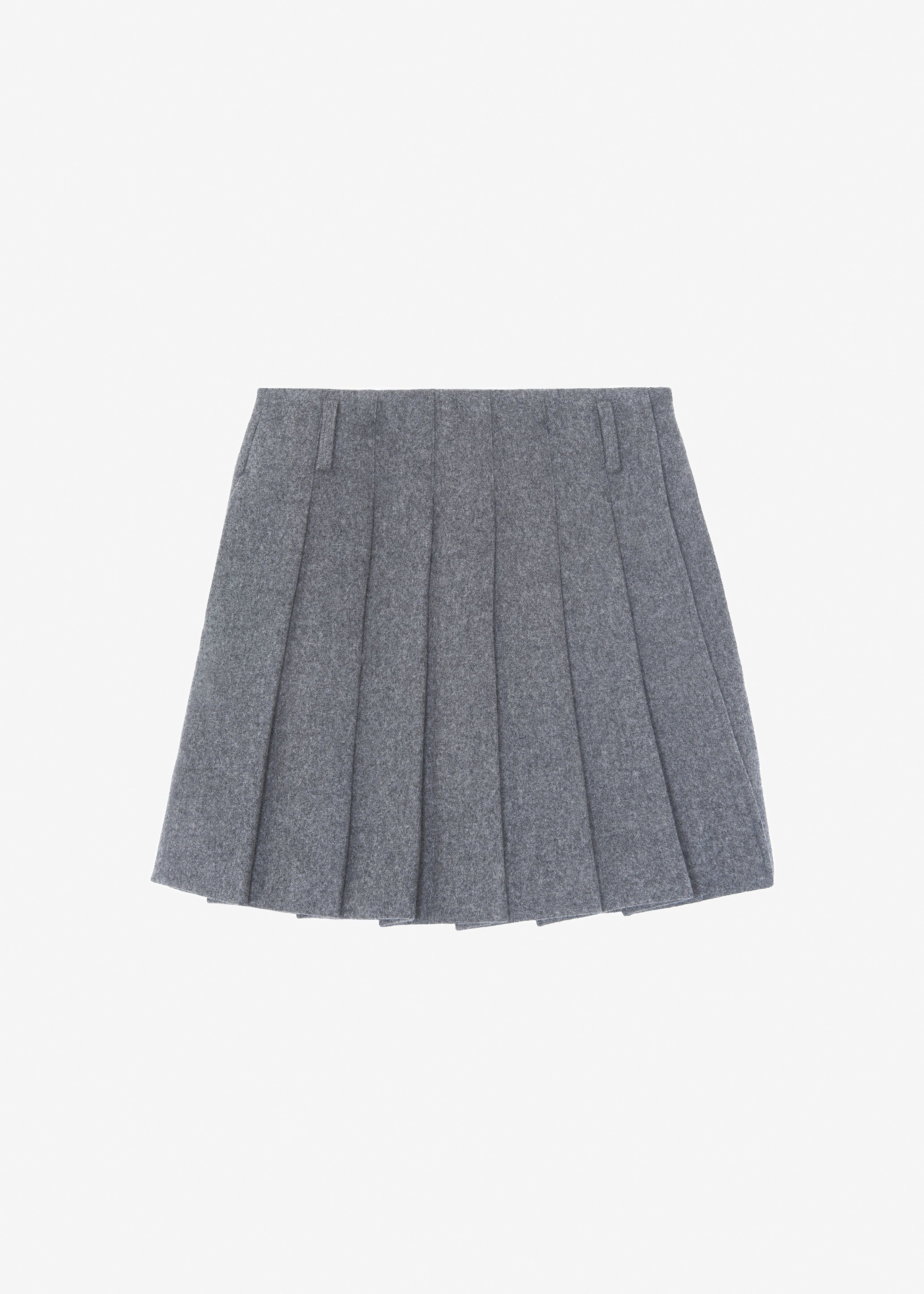 Tokyo Wool Pleated Skort - Grey sold by Frankie Shop product image thumbnail 7